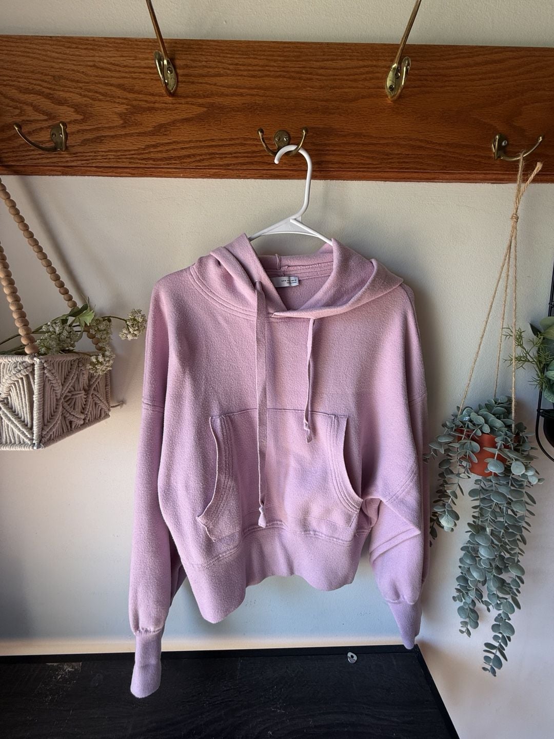 🩷 Perfect soft girl hoodie 🎀 pastel pink Zara oversized pullover size M 2