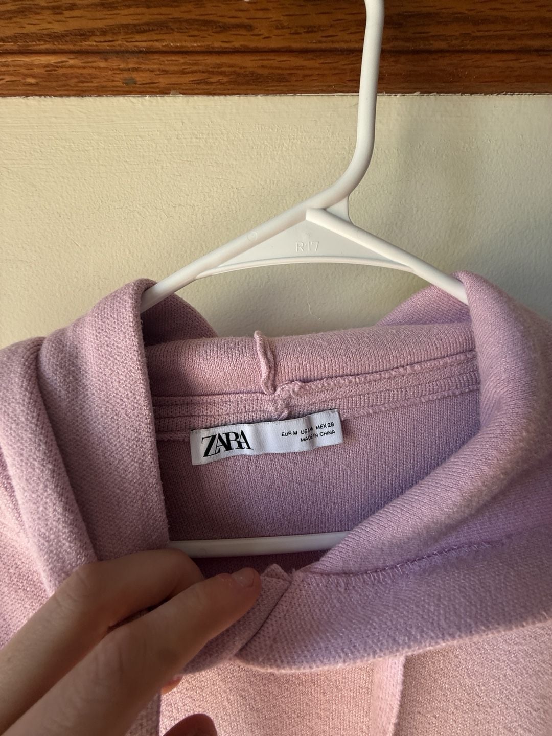 🩷 Perfect soft girl hoodie 🎀 pastel pink Zara oversized pullover size M 3