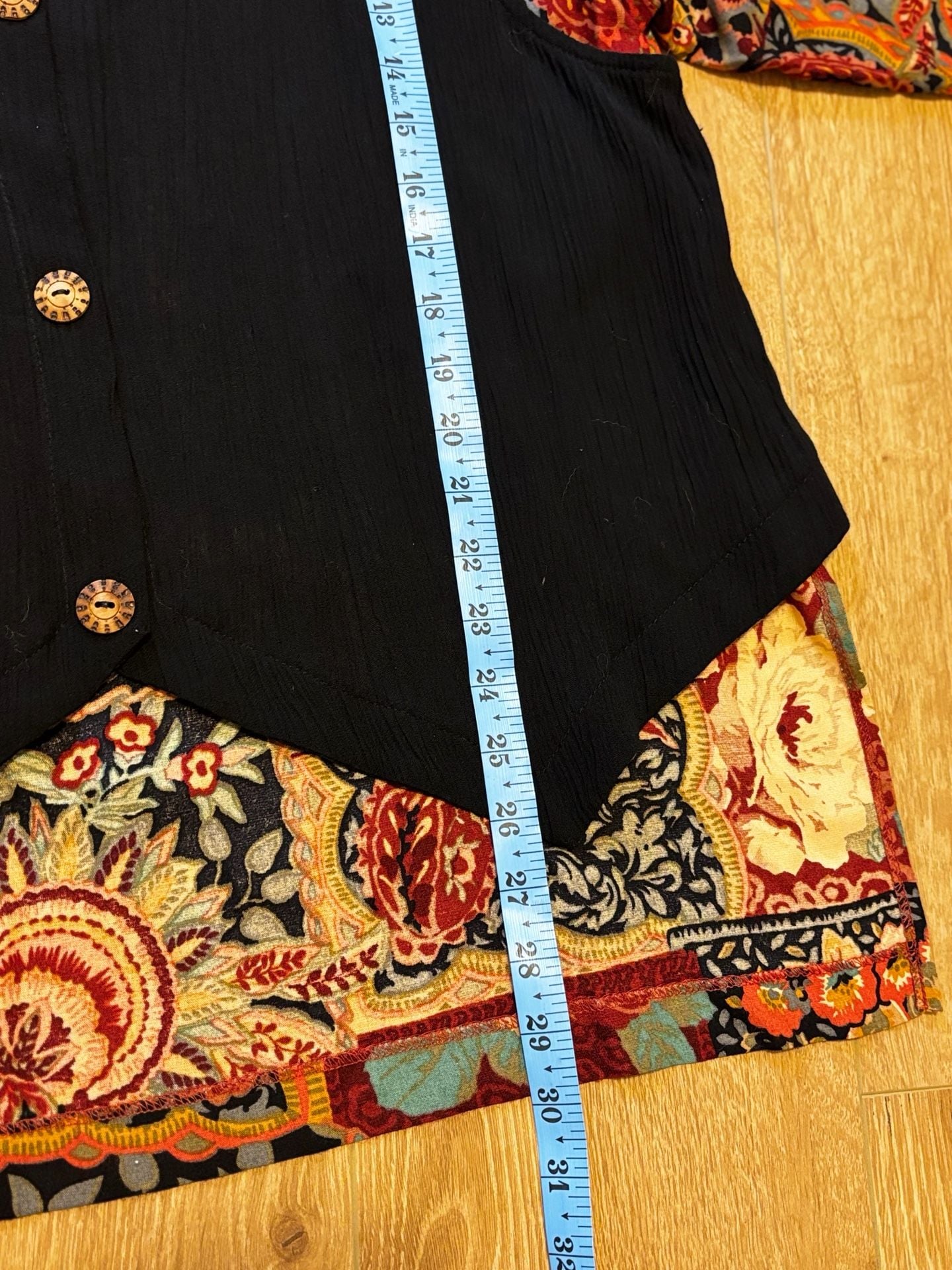 Anthony Mark Hankins 2 Piece Skirt Vest Set Size 12 Boho Floral 8