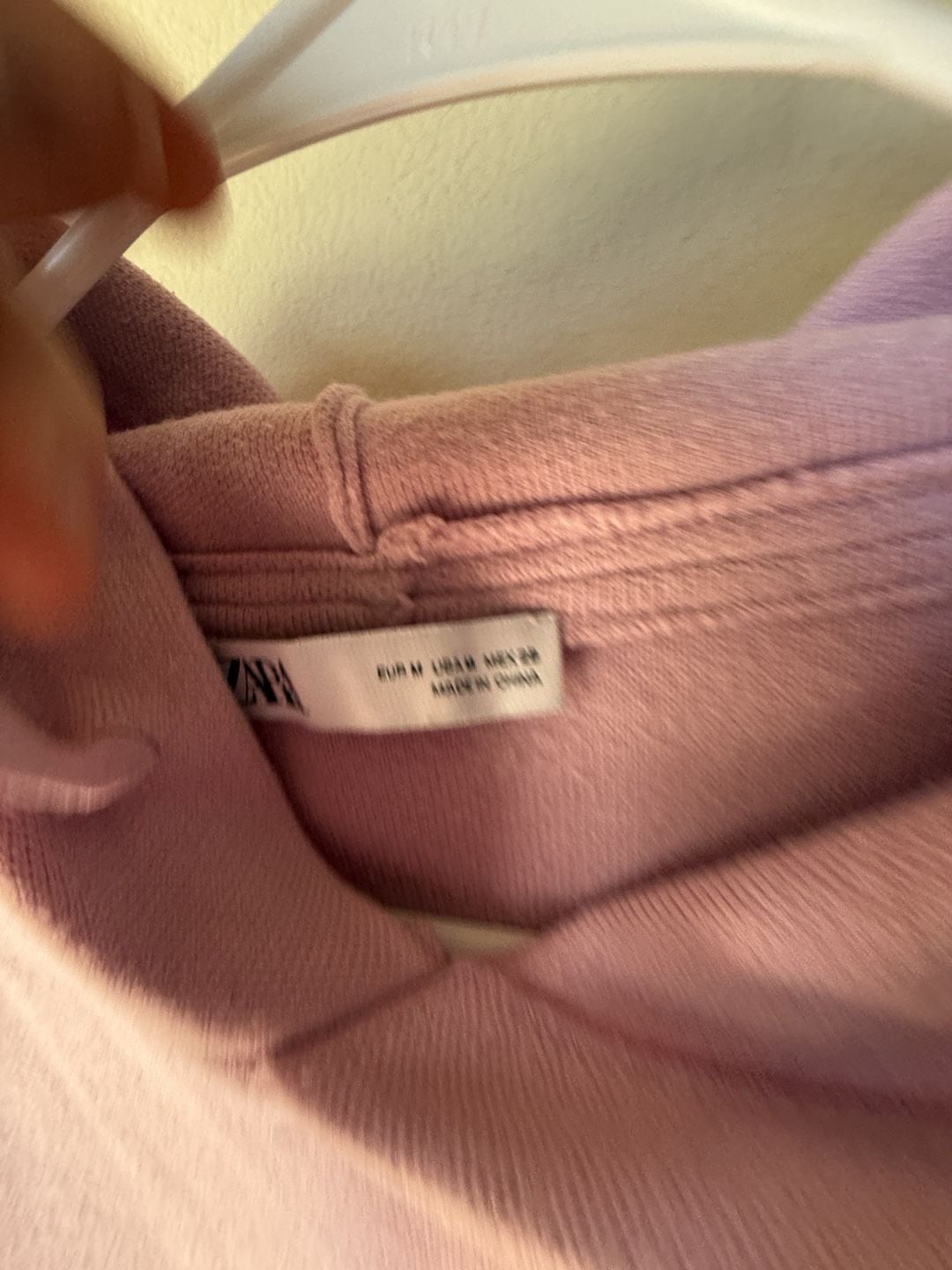 🩷 Perfect soft girl hoodie 🎀 pastel pink Zara oversized pullover size M 4