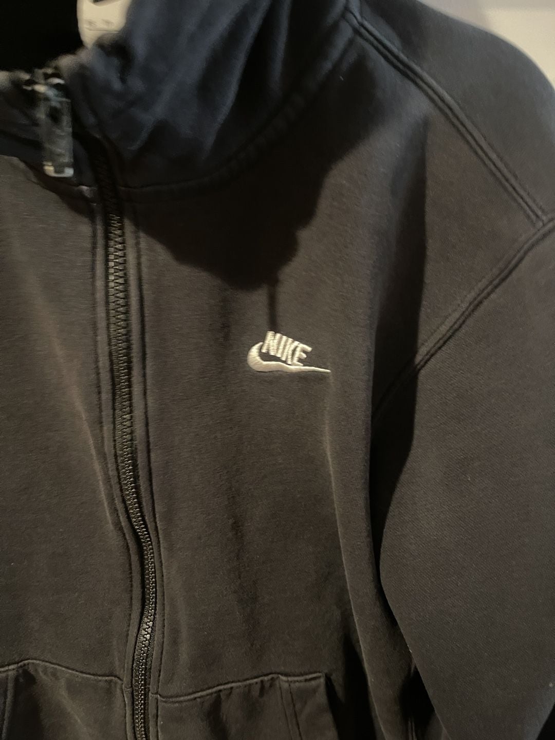 Nike Full Zip Hoodie Size XS Black Embroidered Swoosh 3