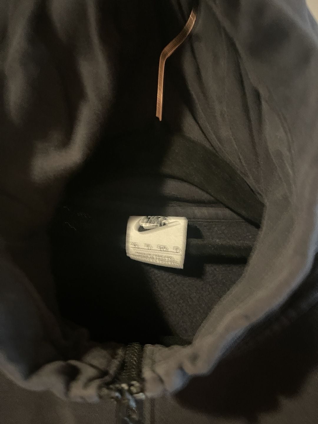 Nike Full Zip Hoodie Size XS Black Embroidered Swoosh 5