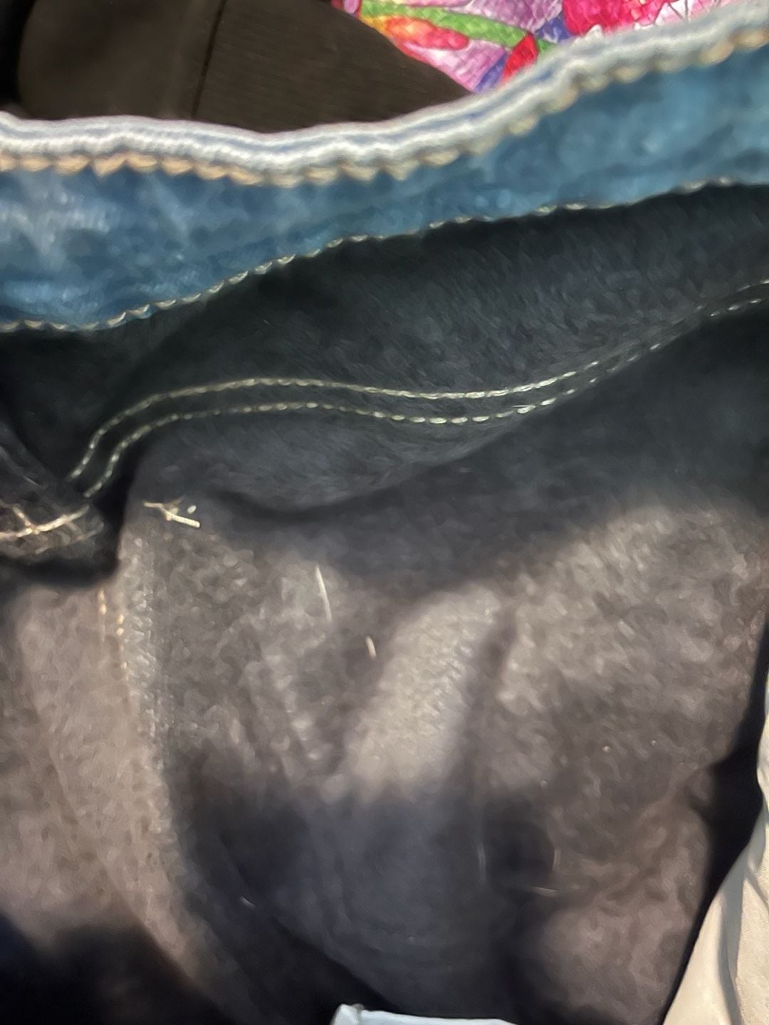 Fleece Lined Skinny Jeans Size S Blue Denim High Rise 5