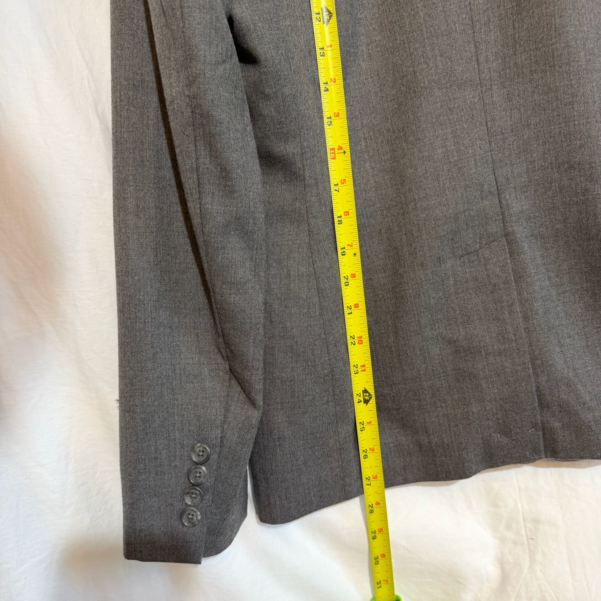 Lauren Ralph Lauren Blazer Size 6 Gray Single Button Suit Jacket 7