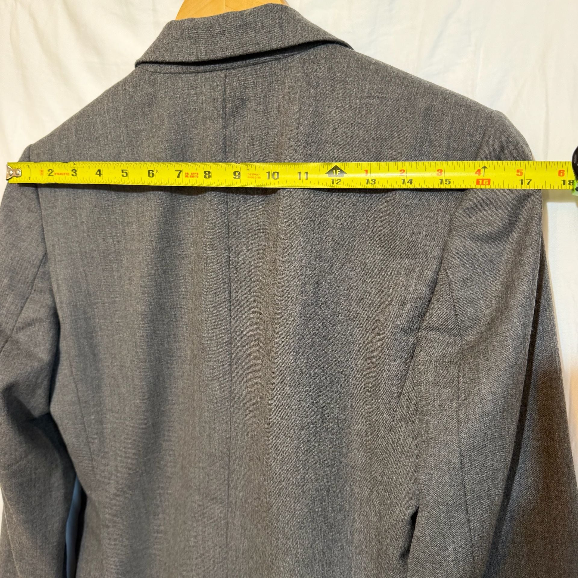 Lauren Ralph Lauren Blazer Size 6 Gray Single Button Suit Jacket 8
