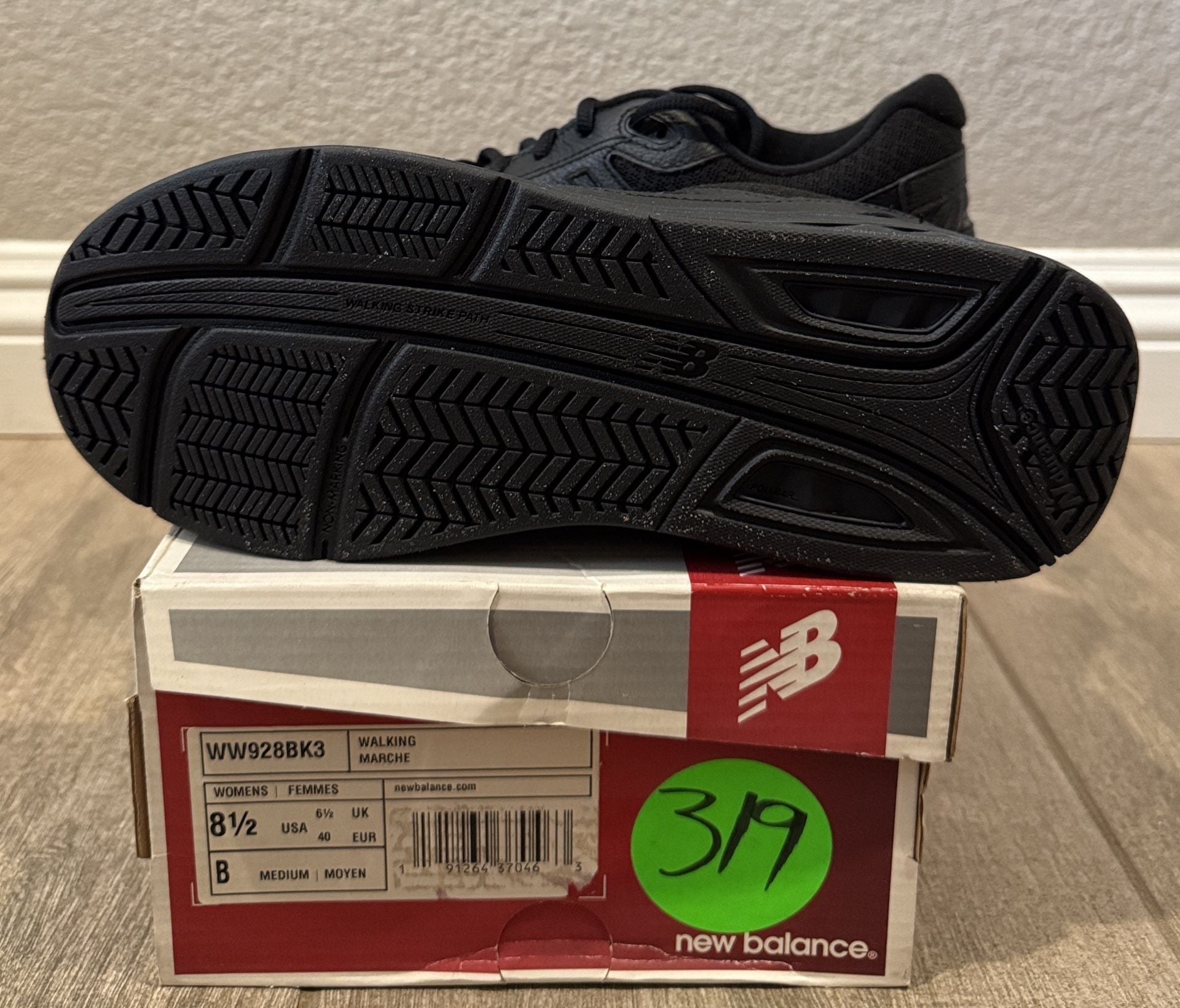 Brand New women Shoes New Balance 928v3 Size 8.5 Black Leather Walking Shoes 5
