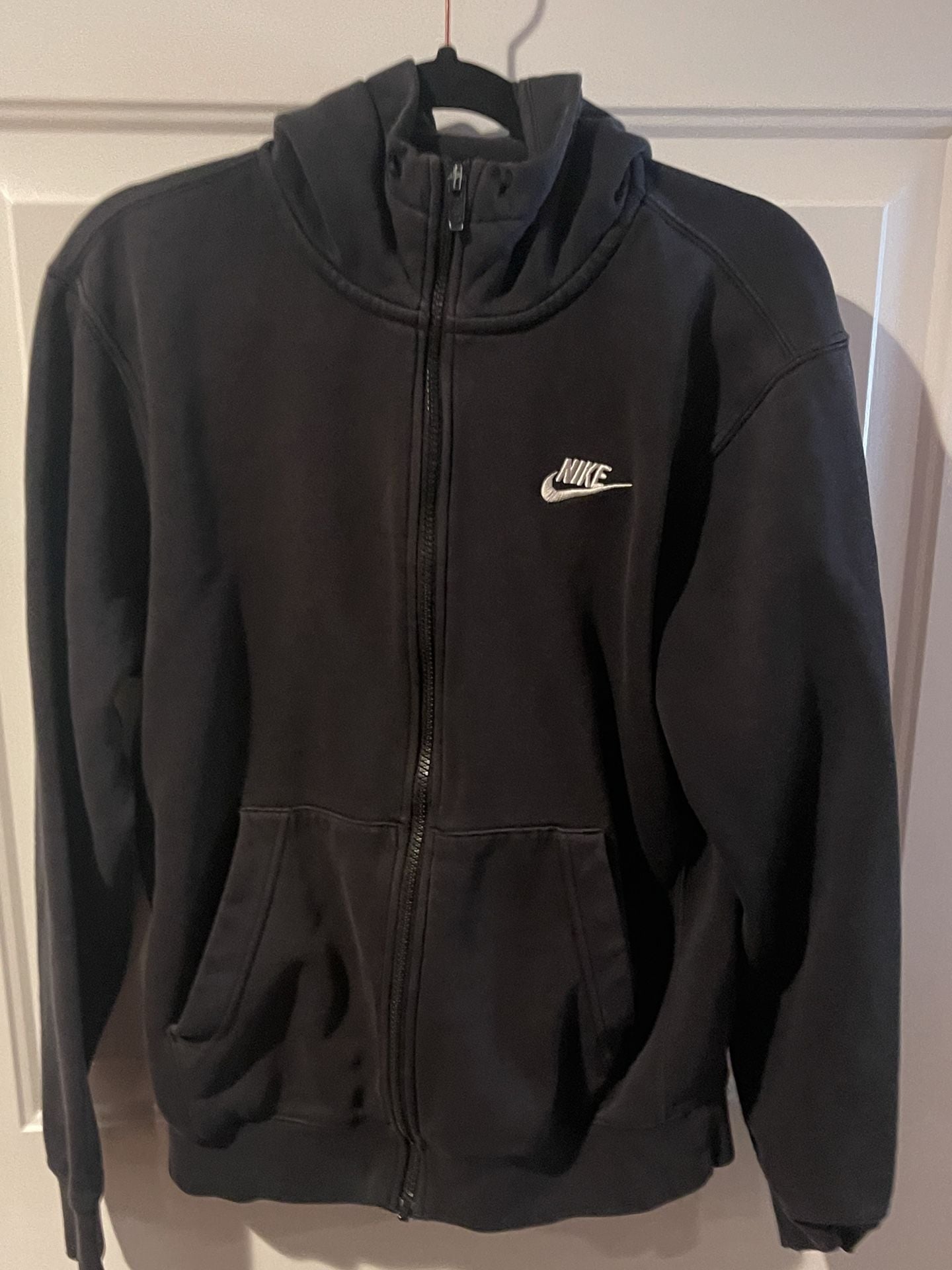 Nike Full Zip Hoodie Size XS Black Embroidered Swoosh 10