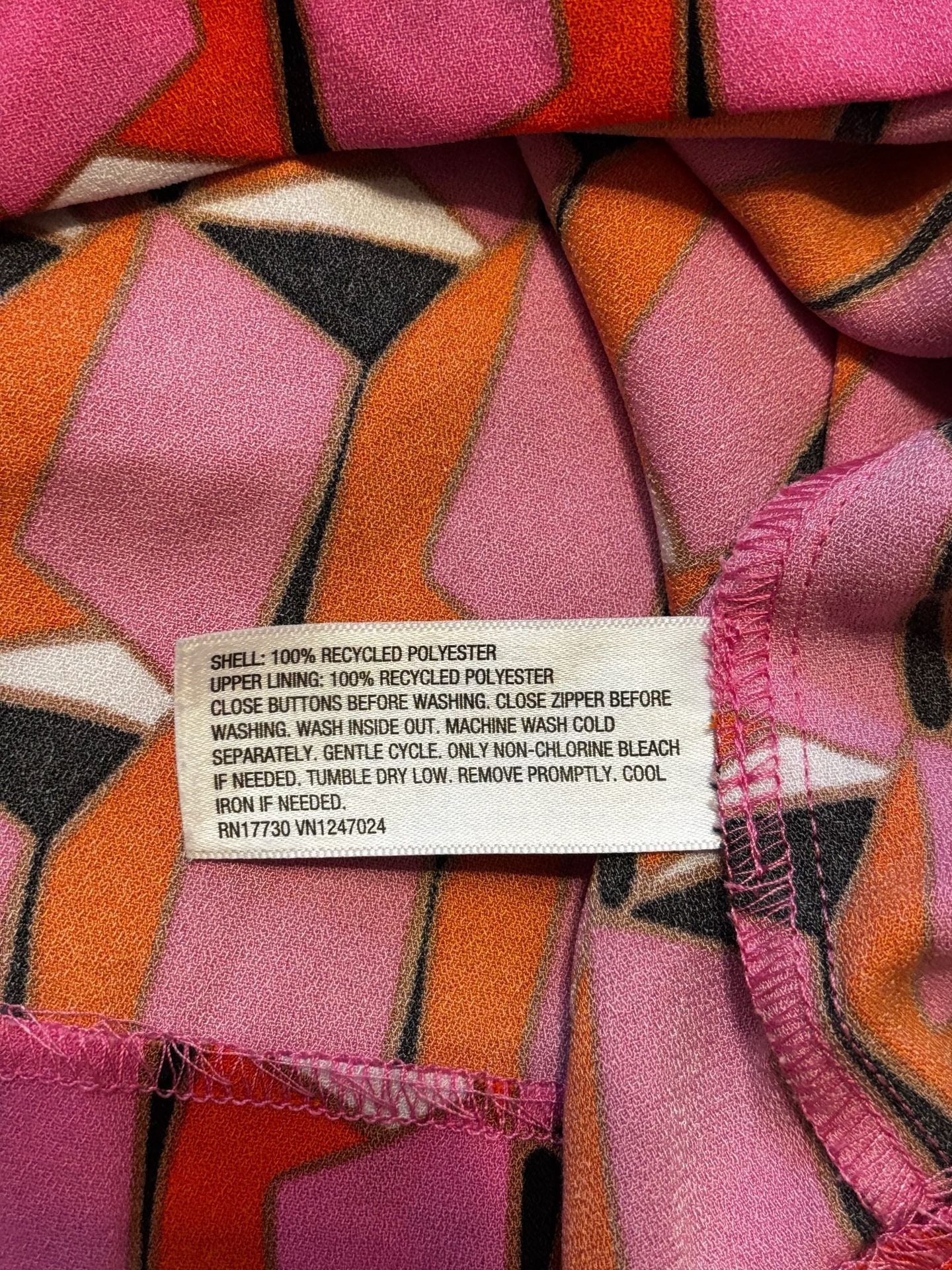 Diane Von Furstenberg x Target 90s Shift Mini Dress Size 2 Pink Geo 6