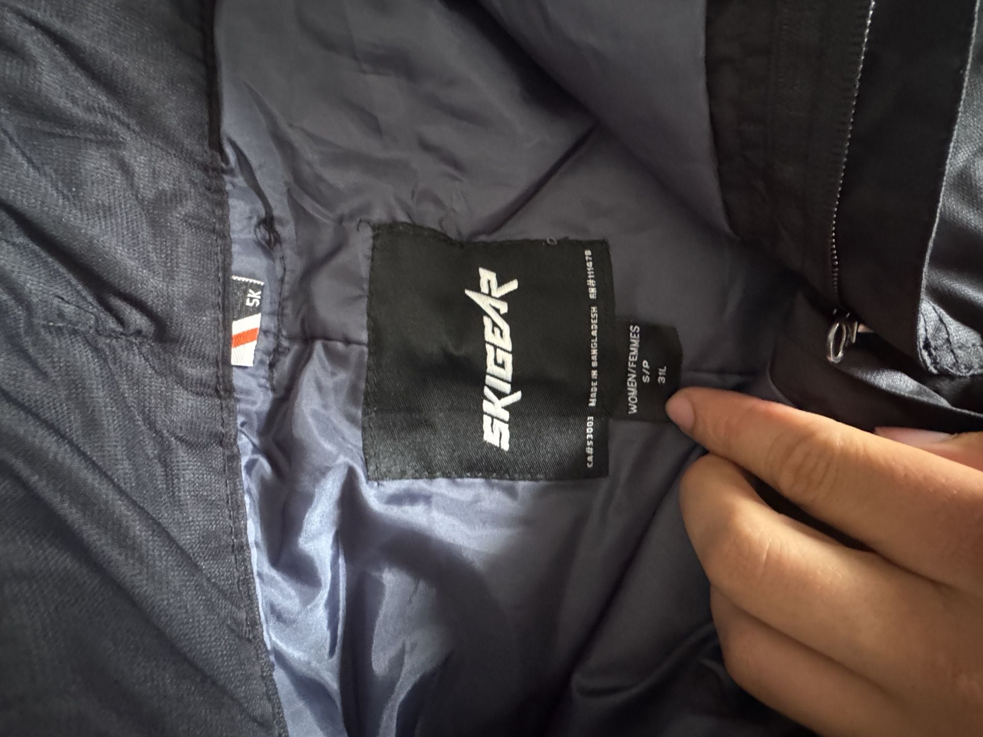 Skigear Women's Ski Pants Size S S/P Black Snow Waterproof 4