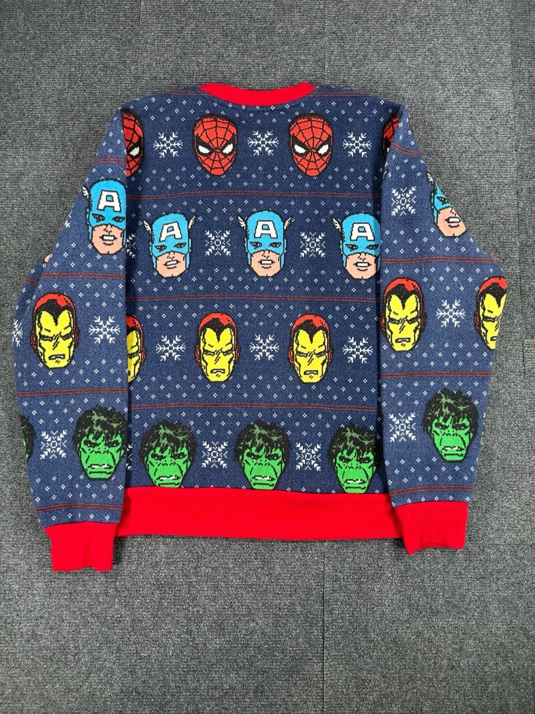 Marvel Xmas Sweater. 1970's/80's Marvel Characters. Ugly Christmas Sweater 7