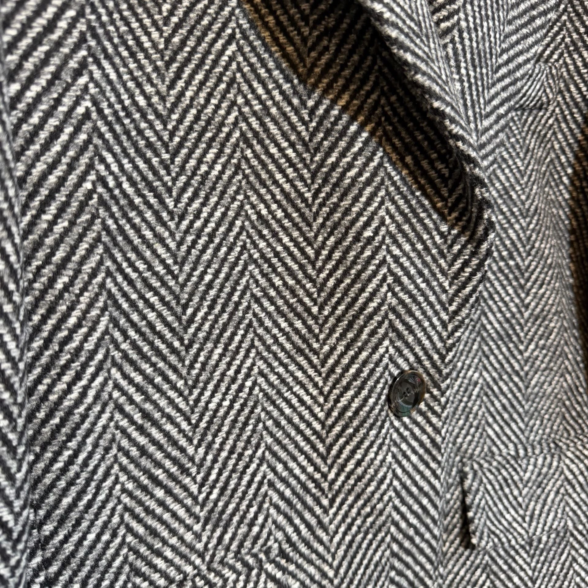 Astr The Label Herringbone Blazer Size S Black White Oversized Tweed Jacket 3