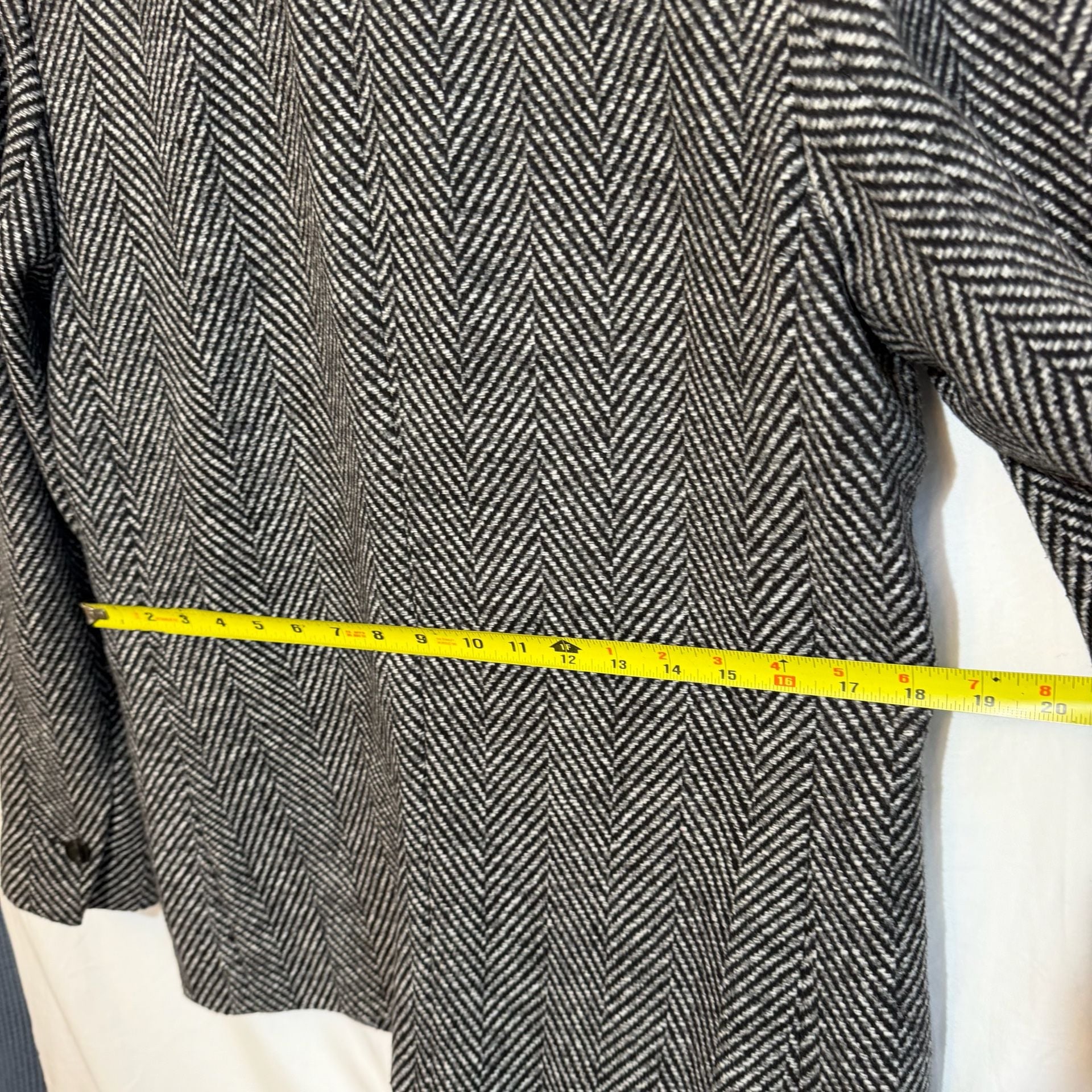 Astr The Label Herringbone Blazer Size S Black White Oversized Tweed Jacket 8