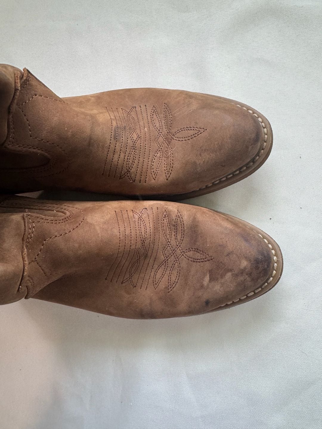 Masterson Leather Cowboy Boots Distressed Western Ranch Men’s 7.5 EW 5