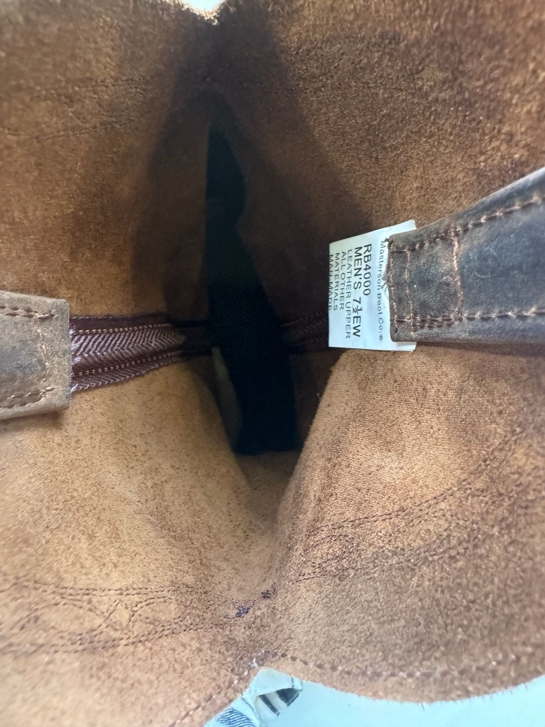 Masterson Leather Cowboy Boots Distressed Western Ranch Men’s 7.5 EW 15