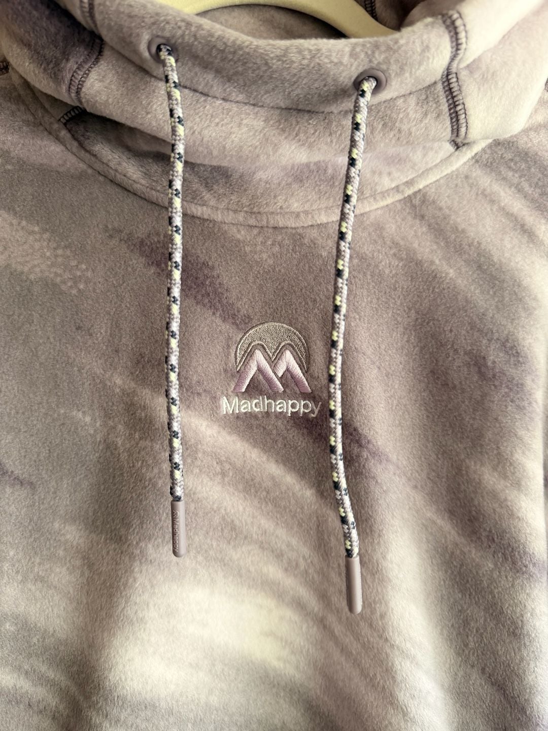 Madhappy Columbia Fleece Hoodie Gray Purple Tie Dye 5