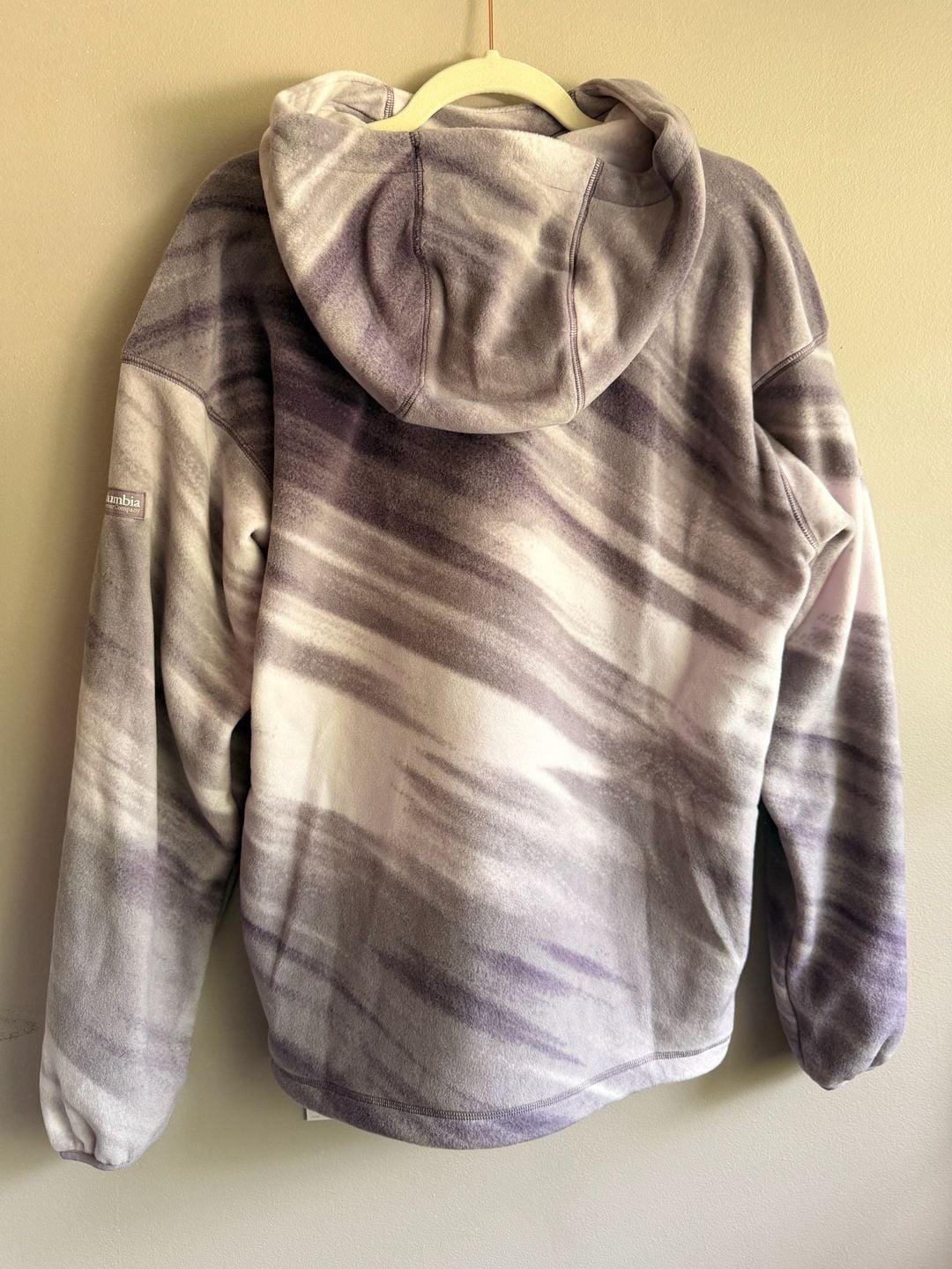 Madhappy Columbia Fleece Hoodie Gray Purple Tie Dye 12
