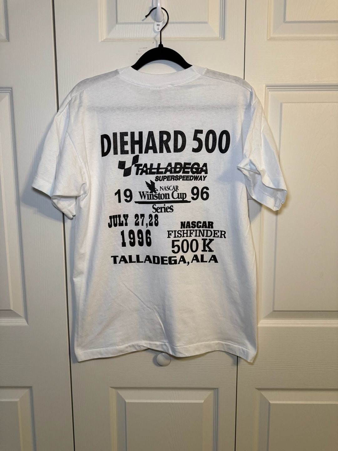 NASCAR DieHard 500 Talladega Superspeedway Size Large White Vintage T-Shirt 5