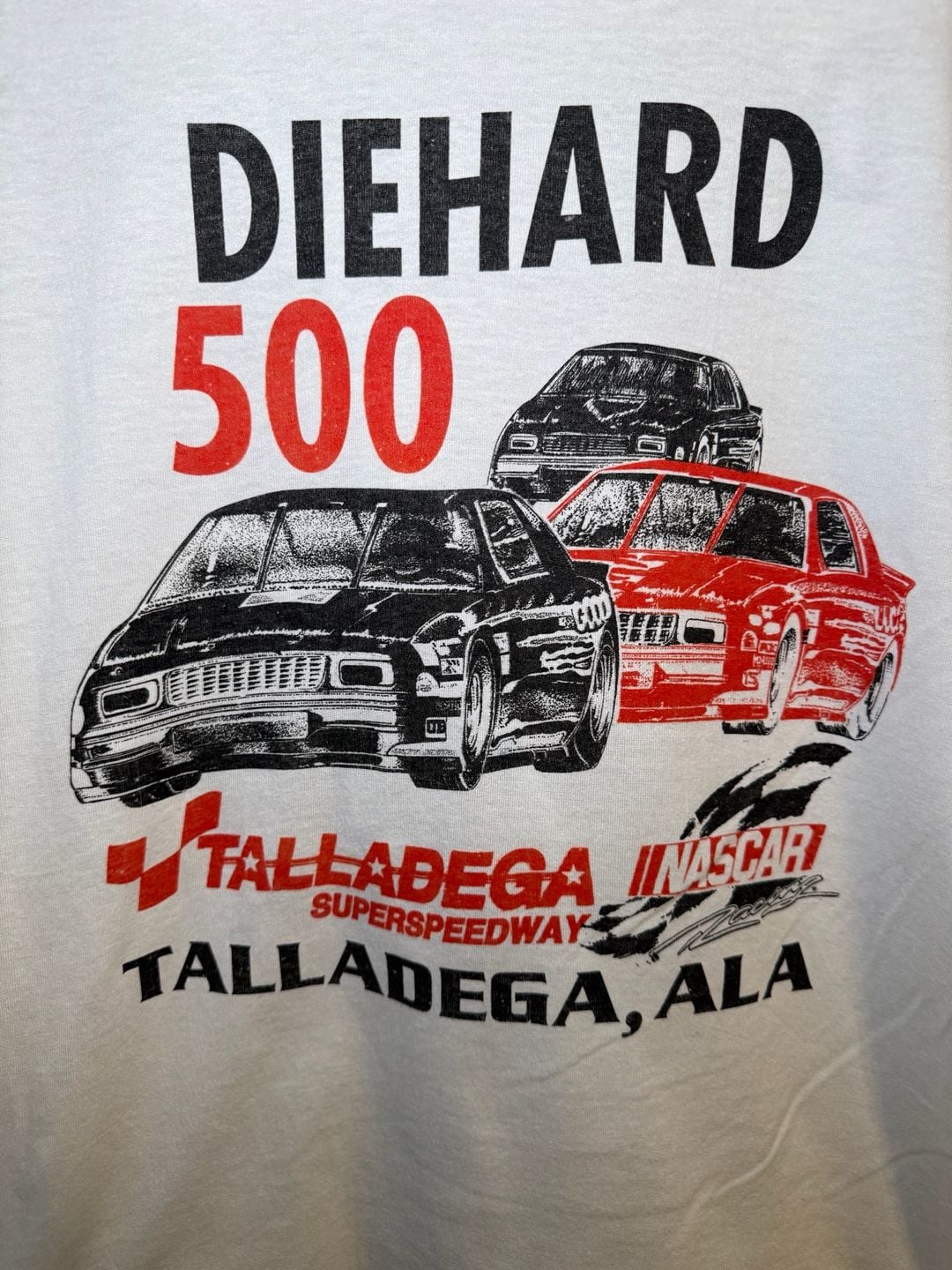 NASCAR DieHard 500 Talladega Superspeedway Size Large White Vintage T-Shirt 6