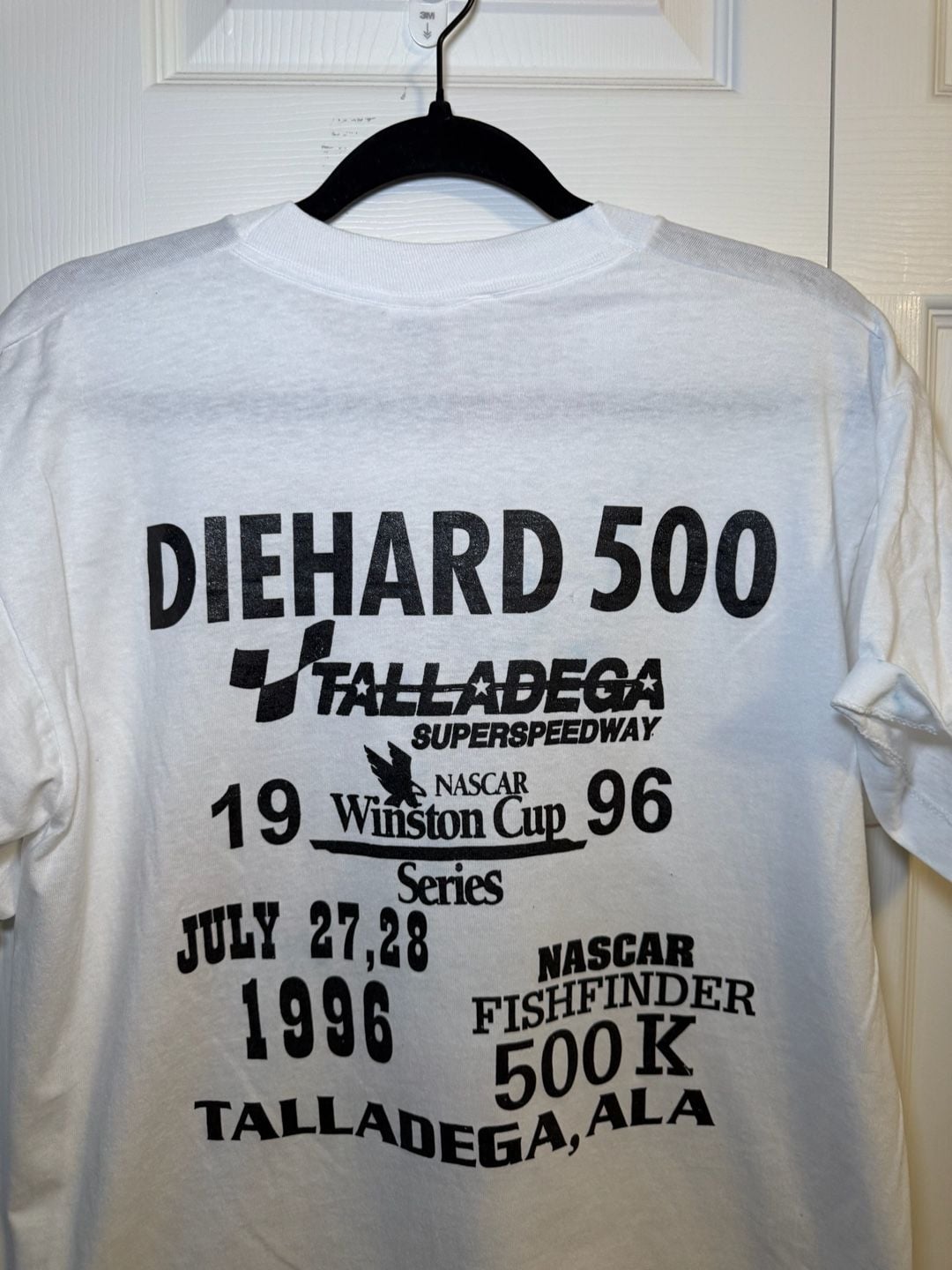 NASCAR DieHard 500 Talladega Superspeedway Size Large White Vintage T-Shirt 9