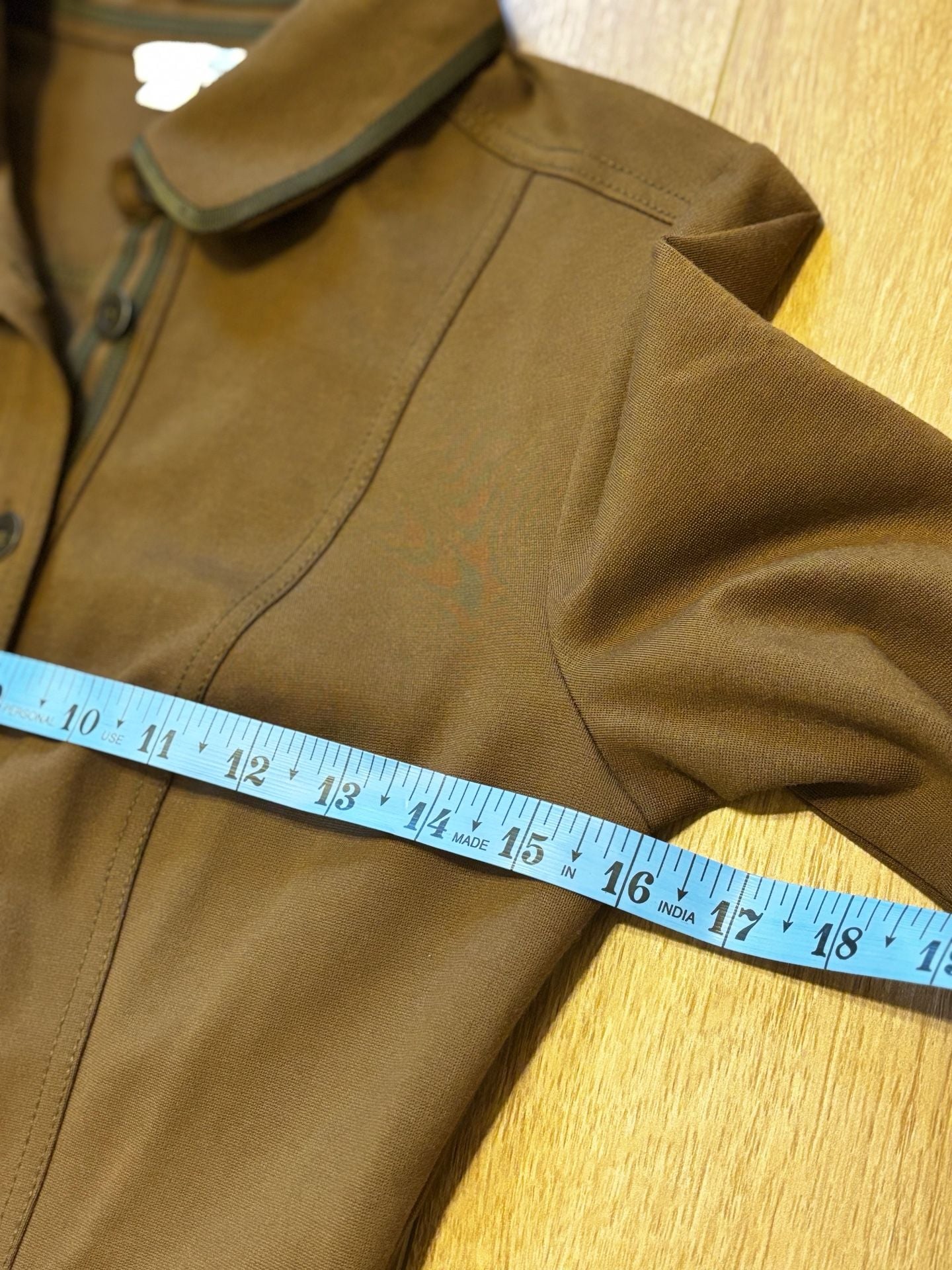 Boden Dress Size US 4R Brown/Olive Button Front Ponte Knit Career 7