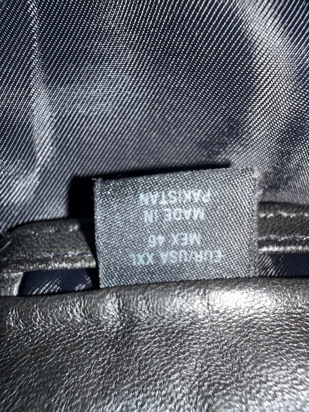 Zara Black Leather Moto Biker Jacket 8