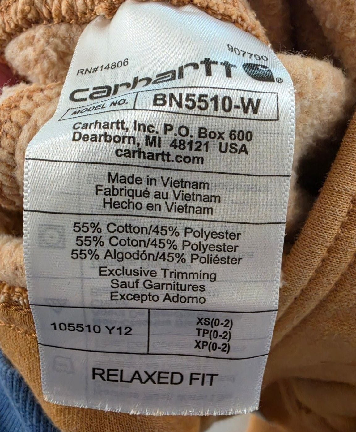Carhartt Relaxed Fit Fleece Sweatpants Size XS 6