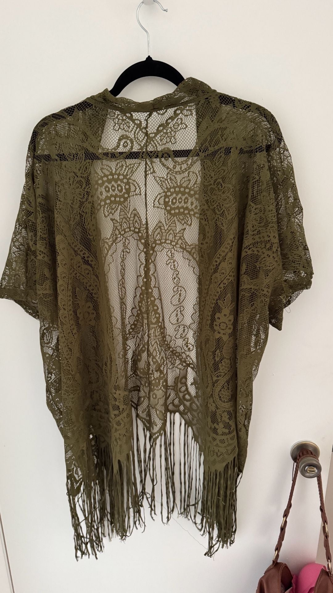 Emerette Lace Kimono Cardigan Green 6