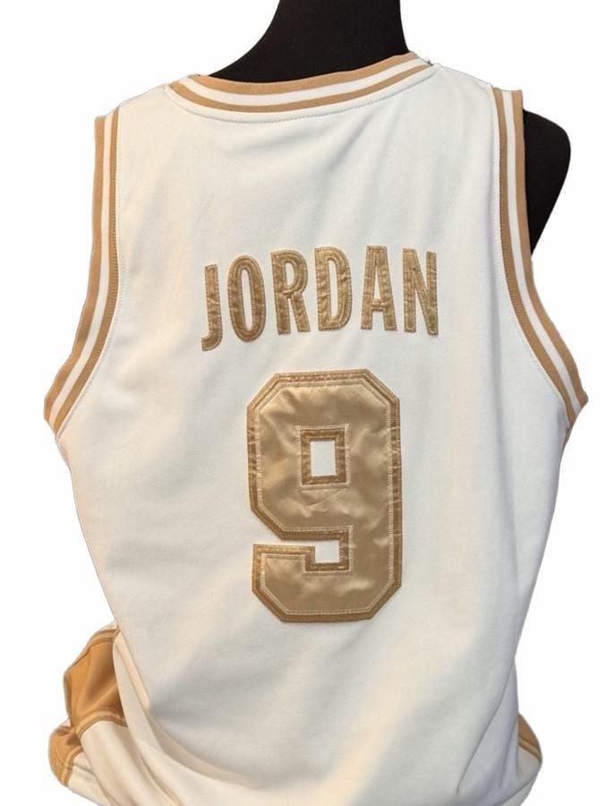 Nike Michael Jordan 9 USA Dream Team Jersey Size XL White Gold 4