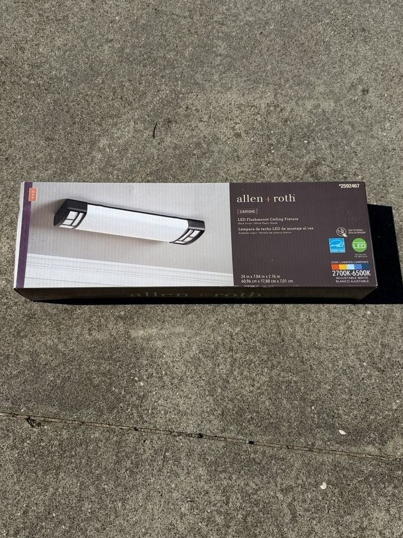 Allen + Roth Daphne LED Flushmount Ceiling Fixture 24 In 1