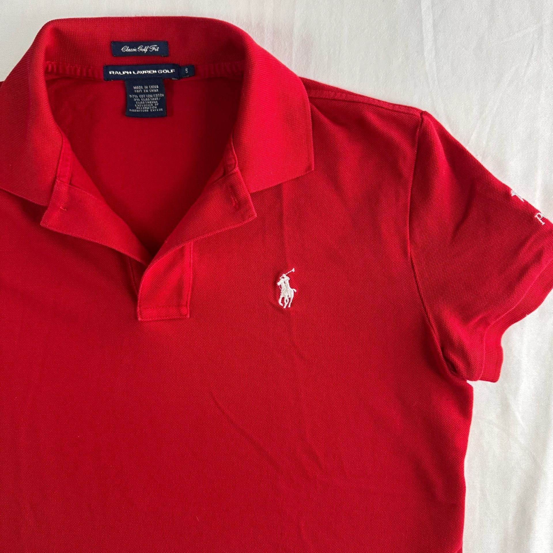 Ralph Lauren Golf Polo Shirt classic golf tee girls Size S Red Poipu Bay 3