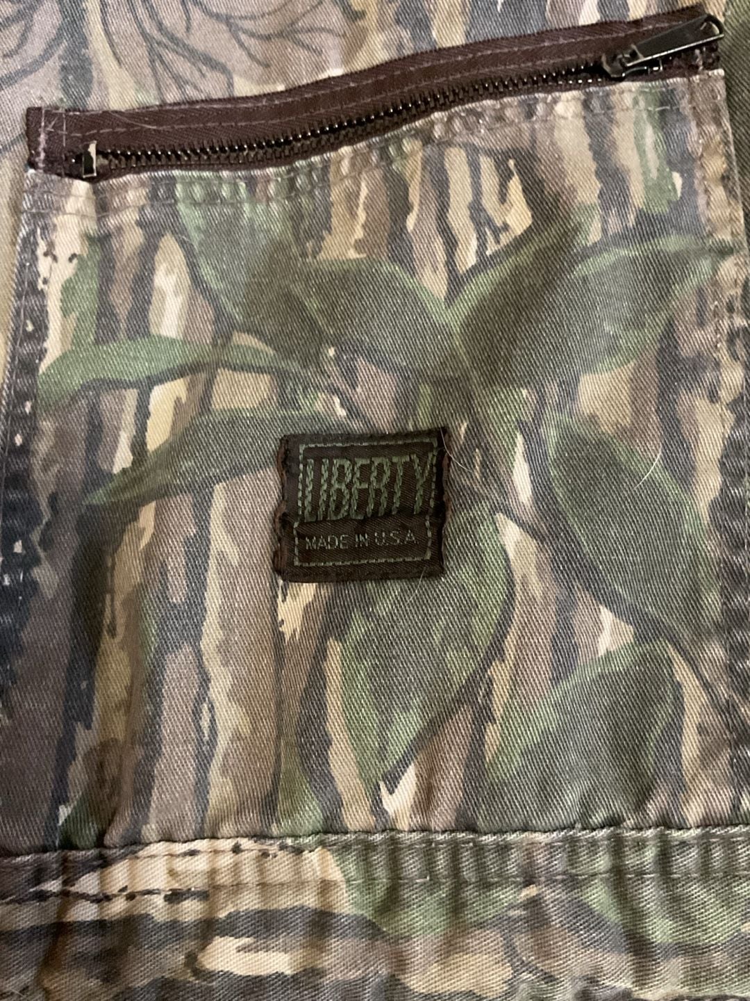 Vintage Made in USA Liberty RealTree Camo Coveralls Size Large & Tall 3