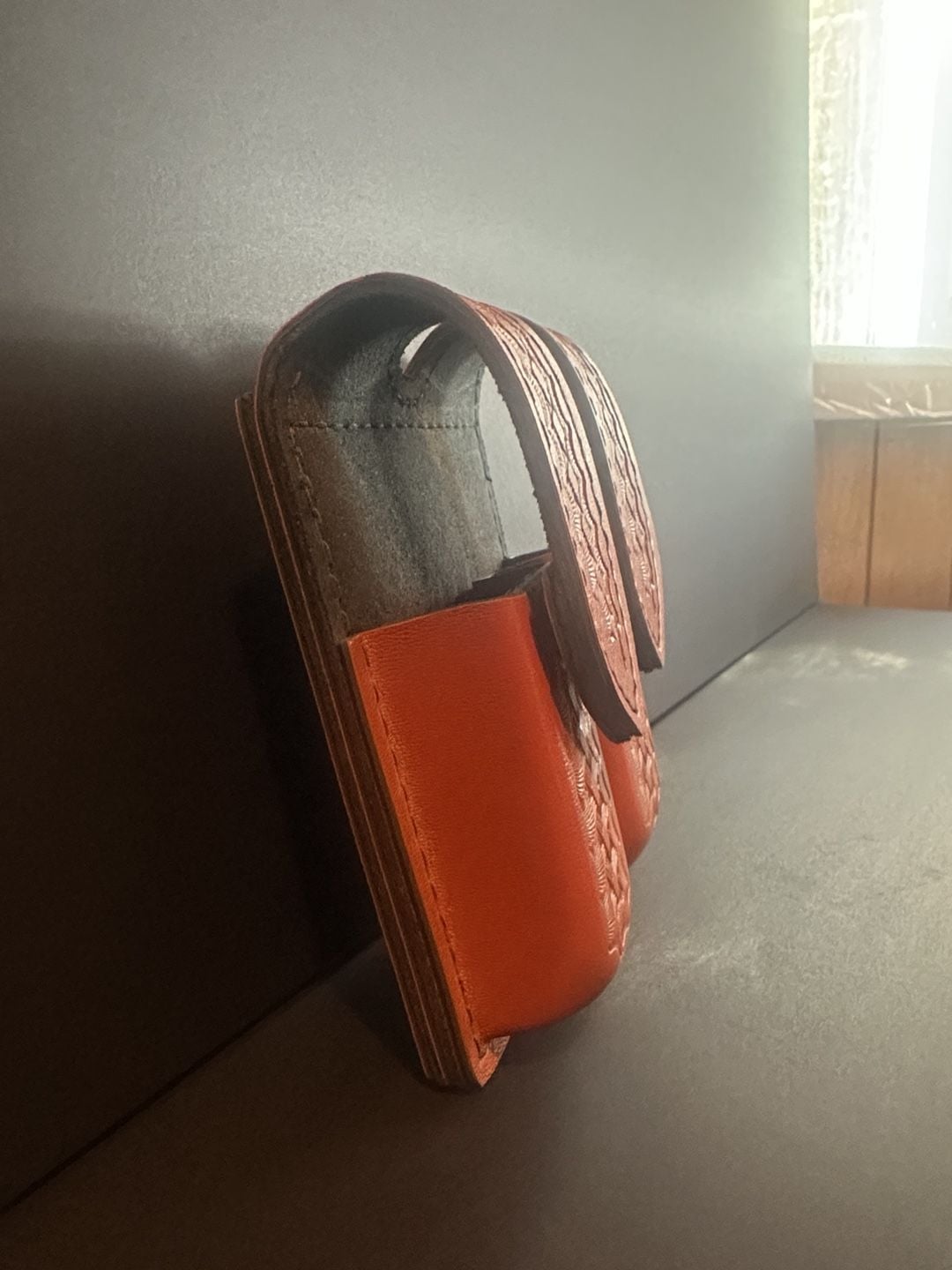 Safariland 77 Double Magazine Pouch Glock 20/21 Tan Basketweave Leather 6