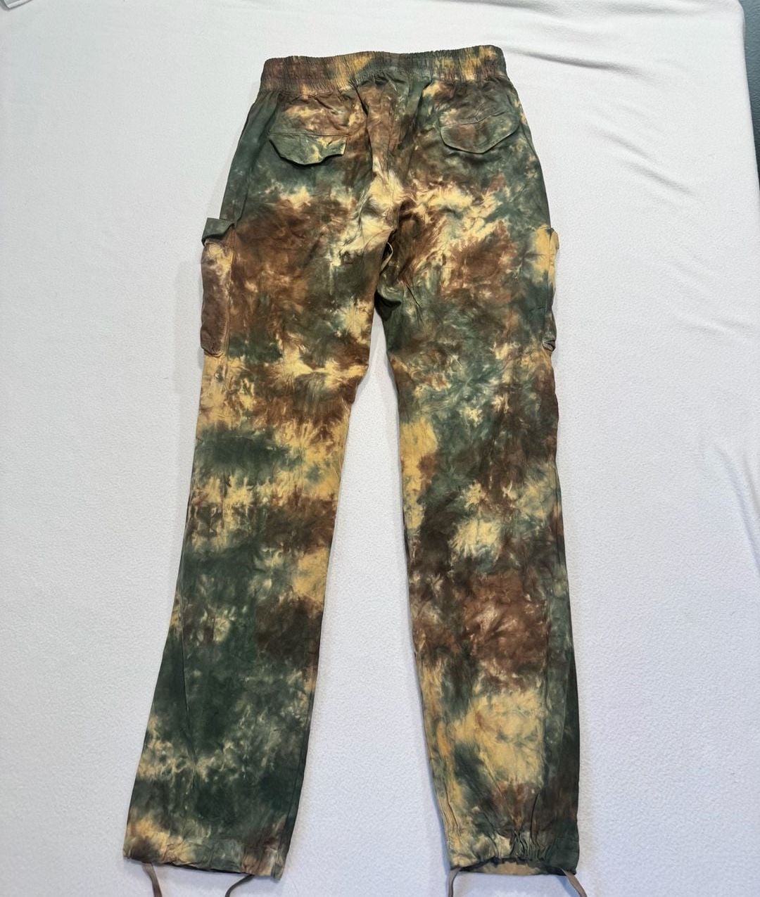 MNML Washed Camo Cargo Pants Men’s M Tie Dye Utility Drawstring Streetwear 10