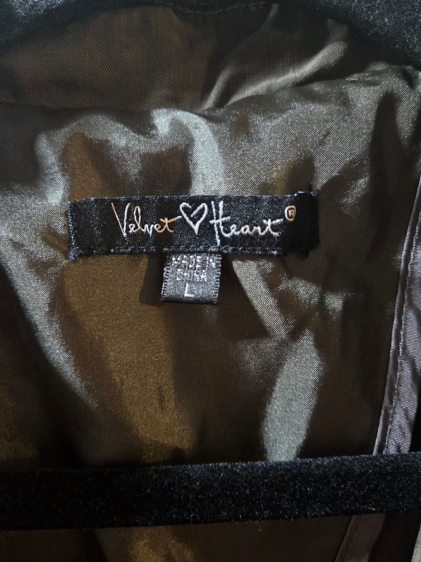 Velvet Heart Trench Vest Size L Green Sleeveless Jacket 4