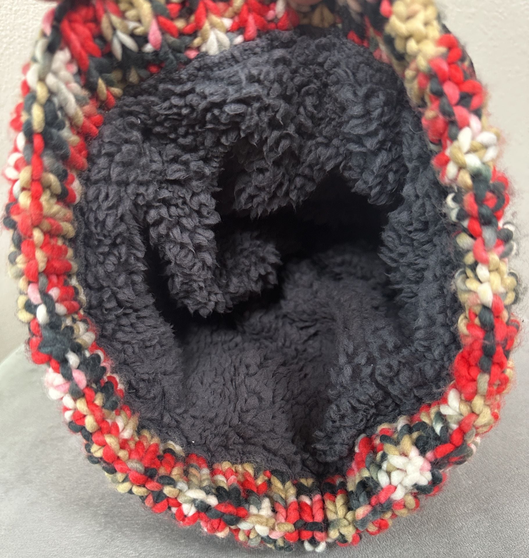 Columbia Pom Beanie Hat Multi-Color Fleece Lined Winter 5