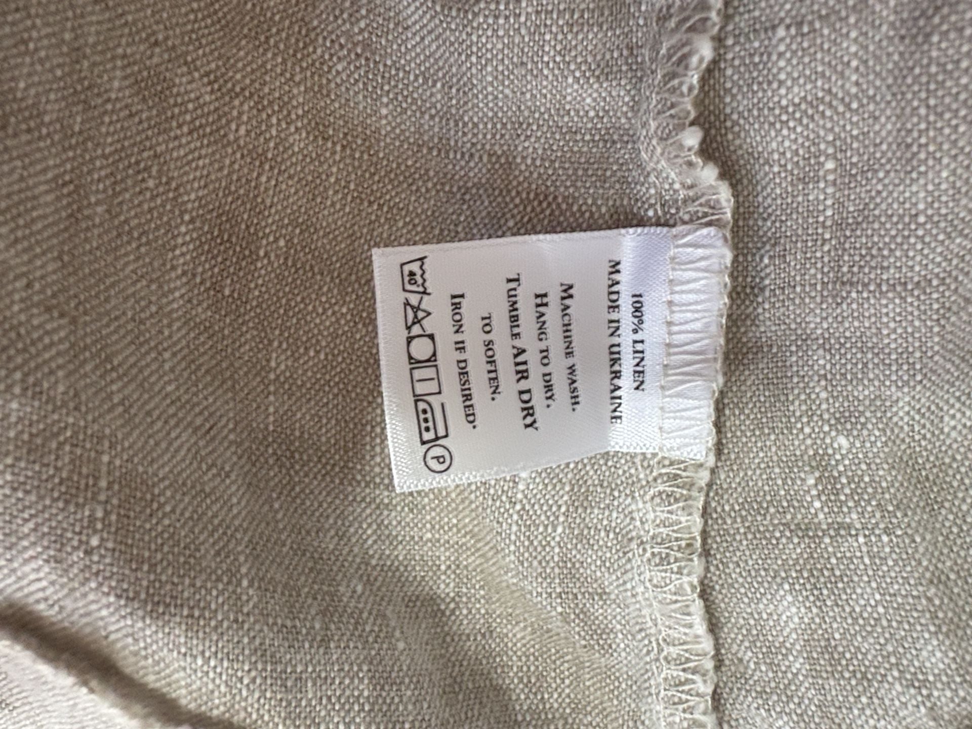 Crown Linen Designs Button Down Shirt Size S Flax 100% Linen 6