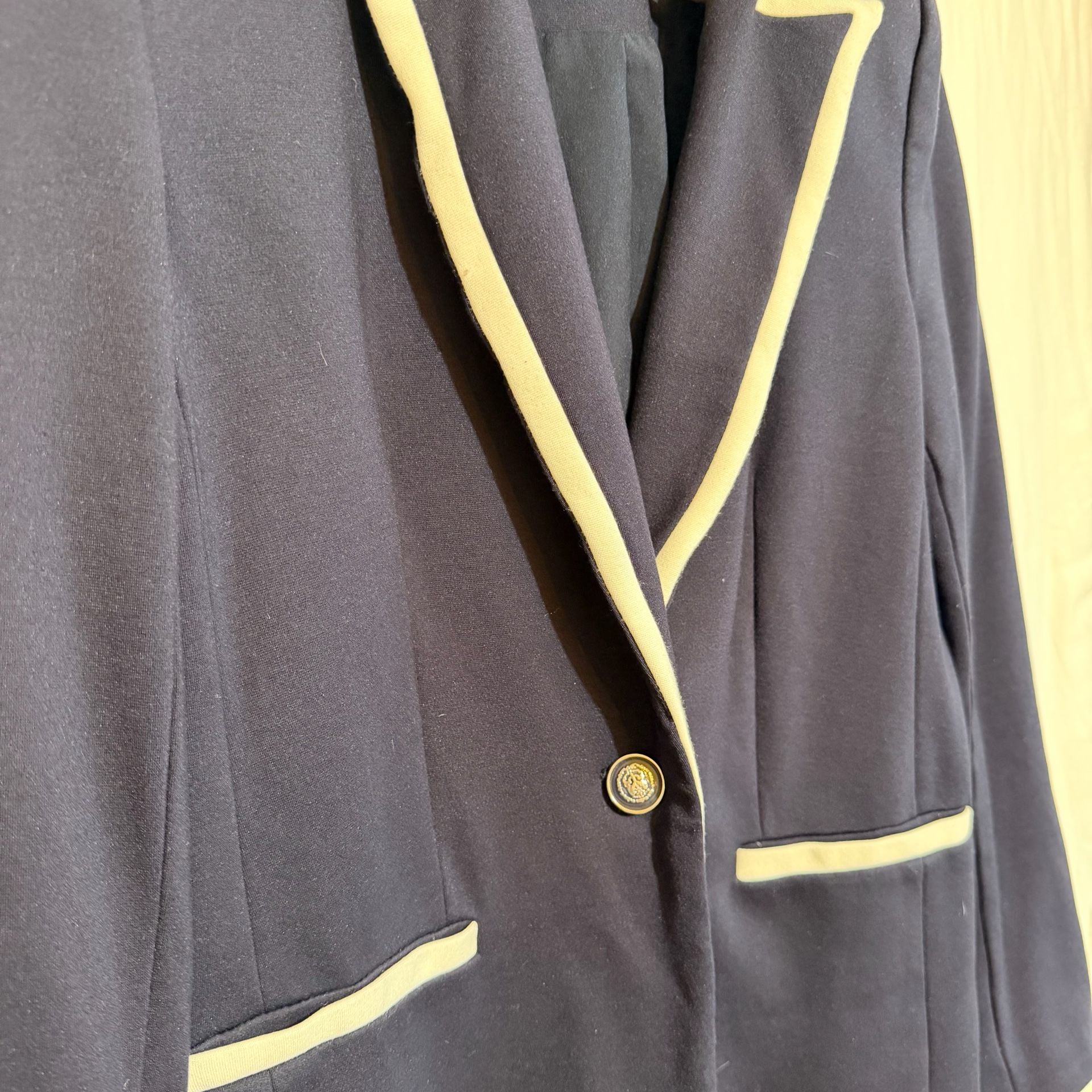 Elie Tahari Navy White Trim Blazer Jacket 3