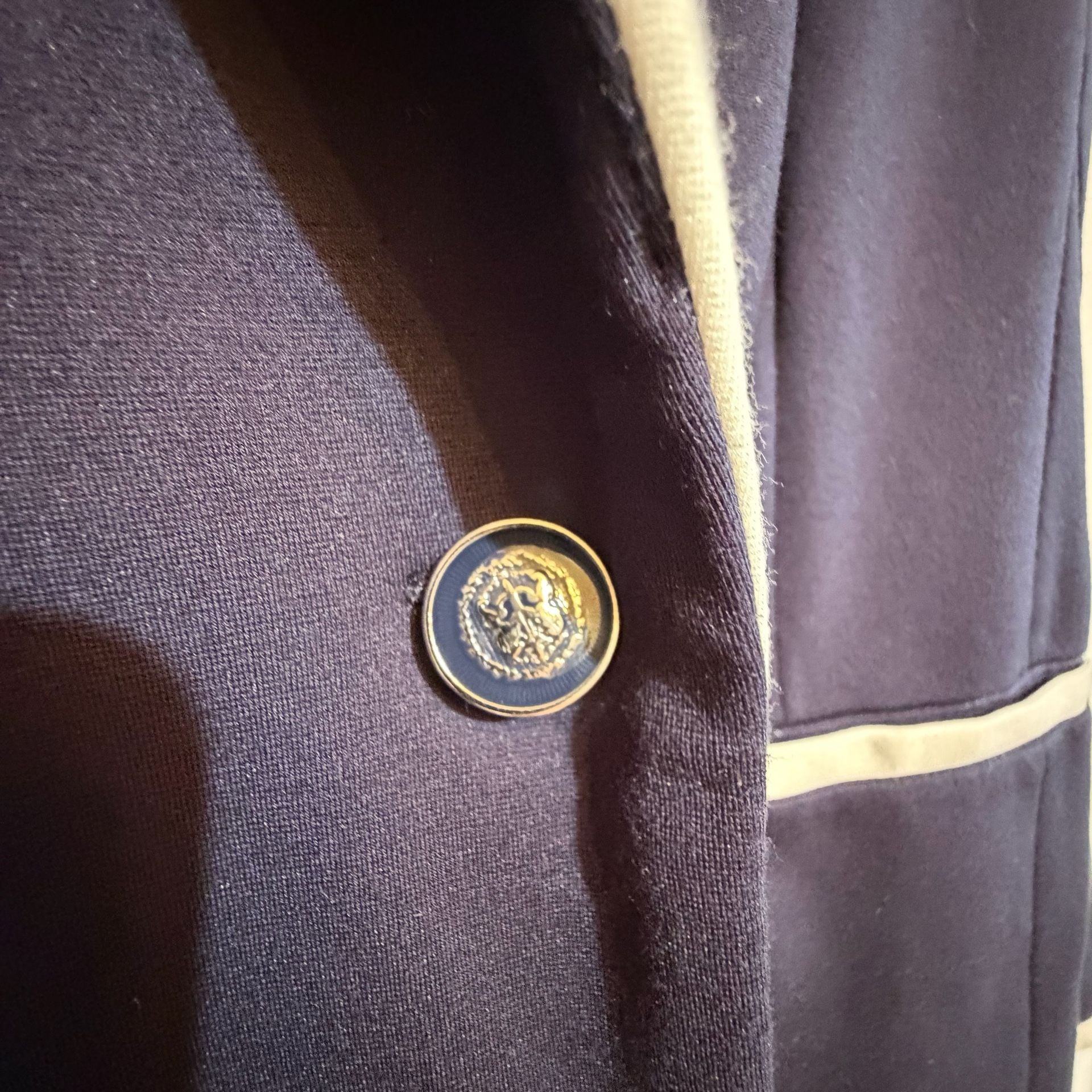 Elie Tahari Navy White Trim Blazer Jacket 4