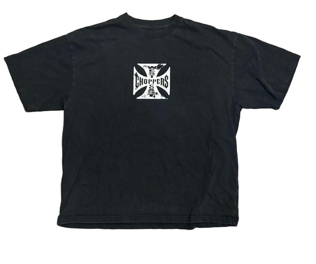 West Coast Choppers T-Shirt Size XL Black Iron Cross Graphic 2