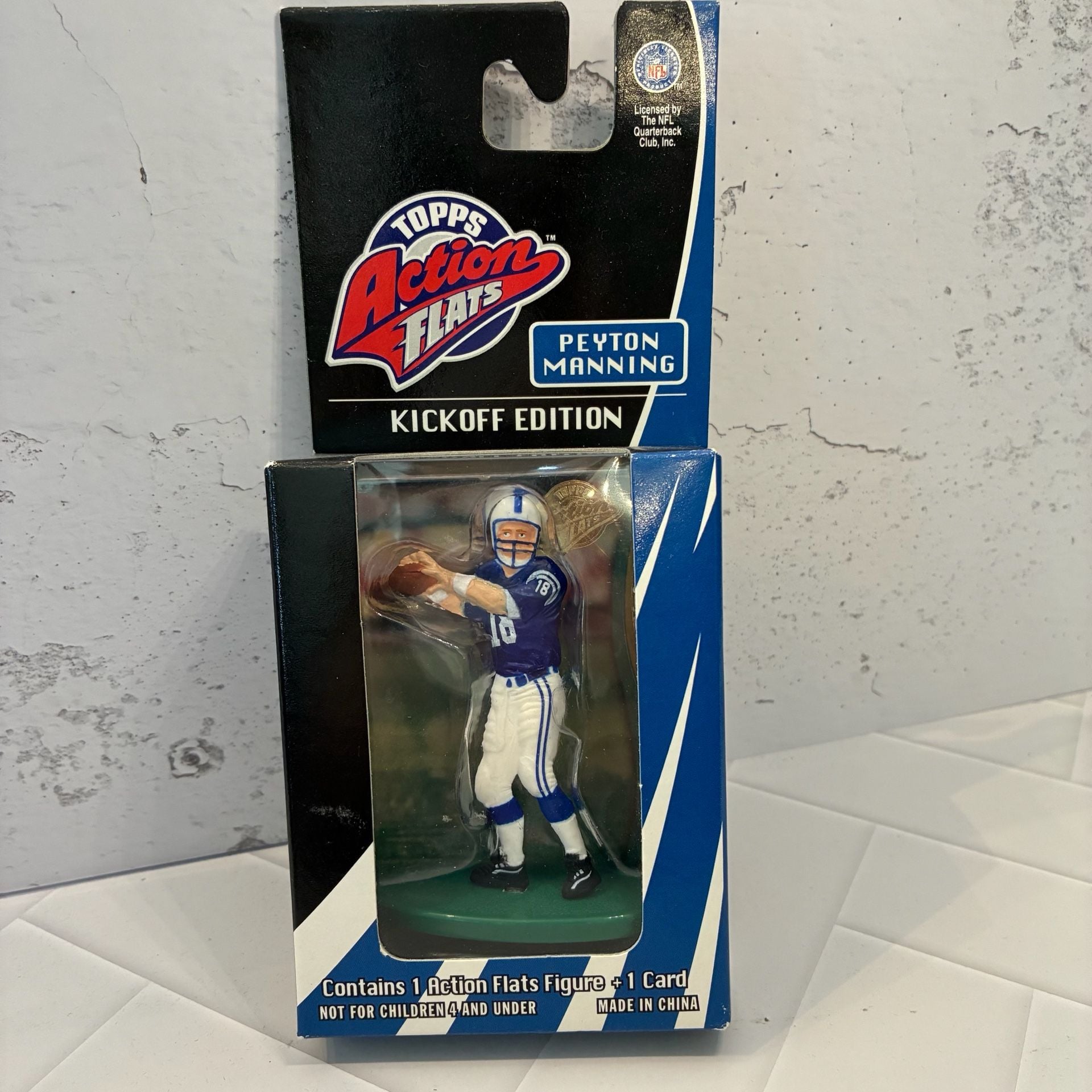 VtgTopps Action Flats Peyton Manning Kickoff Edition Figure And Card 1