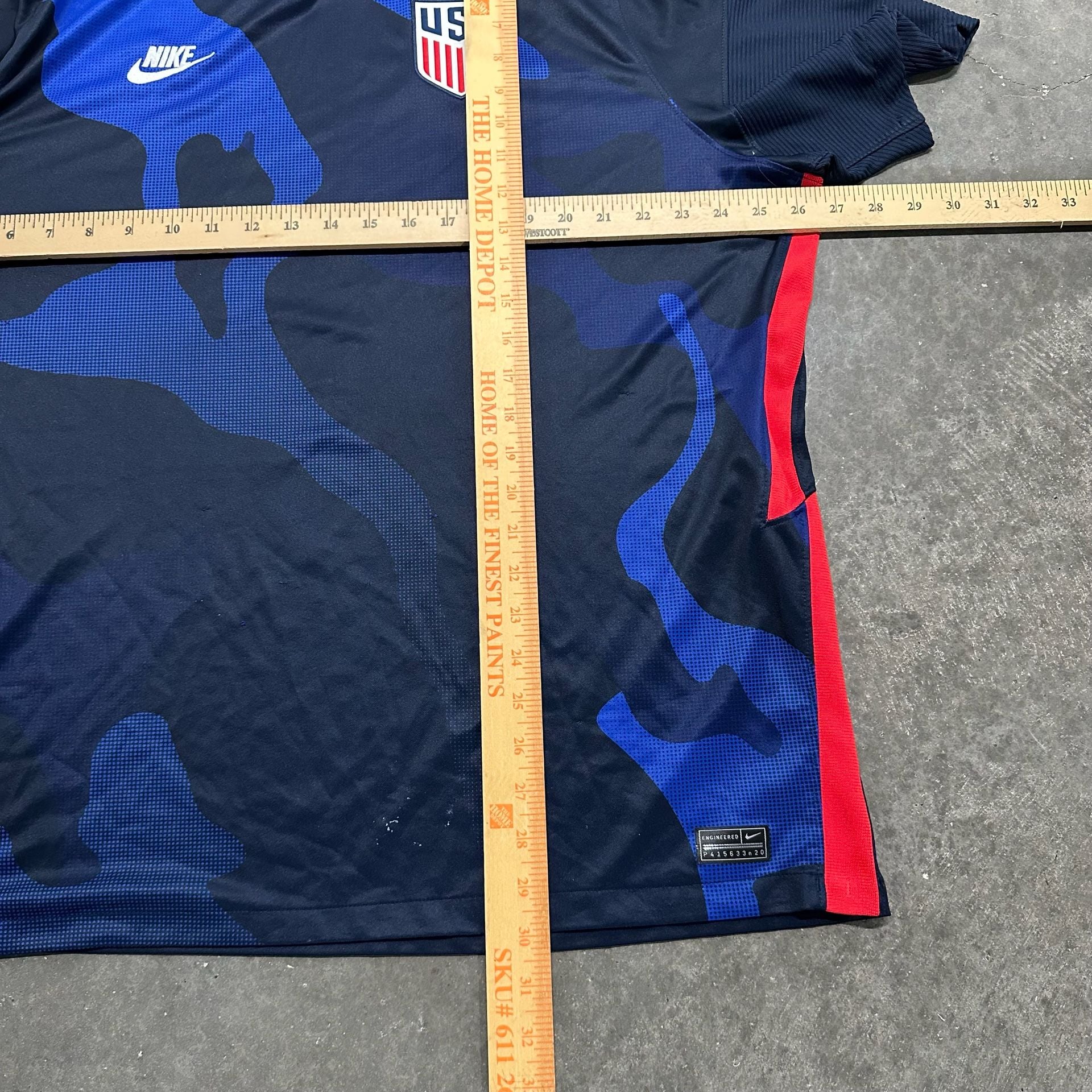 Nike USA USMNT Dri-FIT Soccer Jersey Camo Training Top Size XL 6