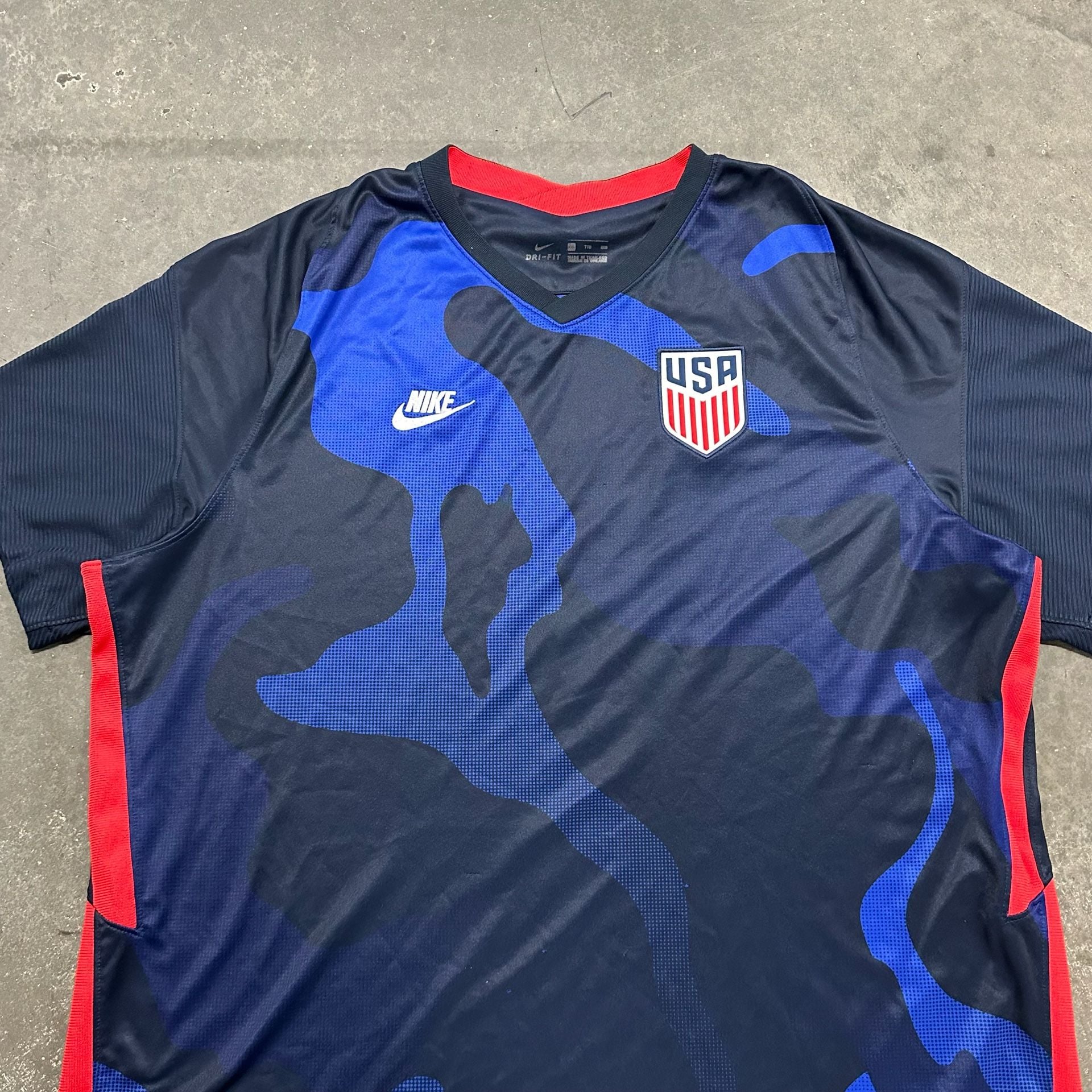 Nike USA USMNT Dri-FIT Soccer Jersey Camo Training Top Size XL 7