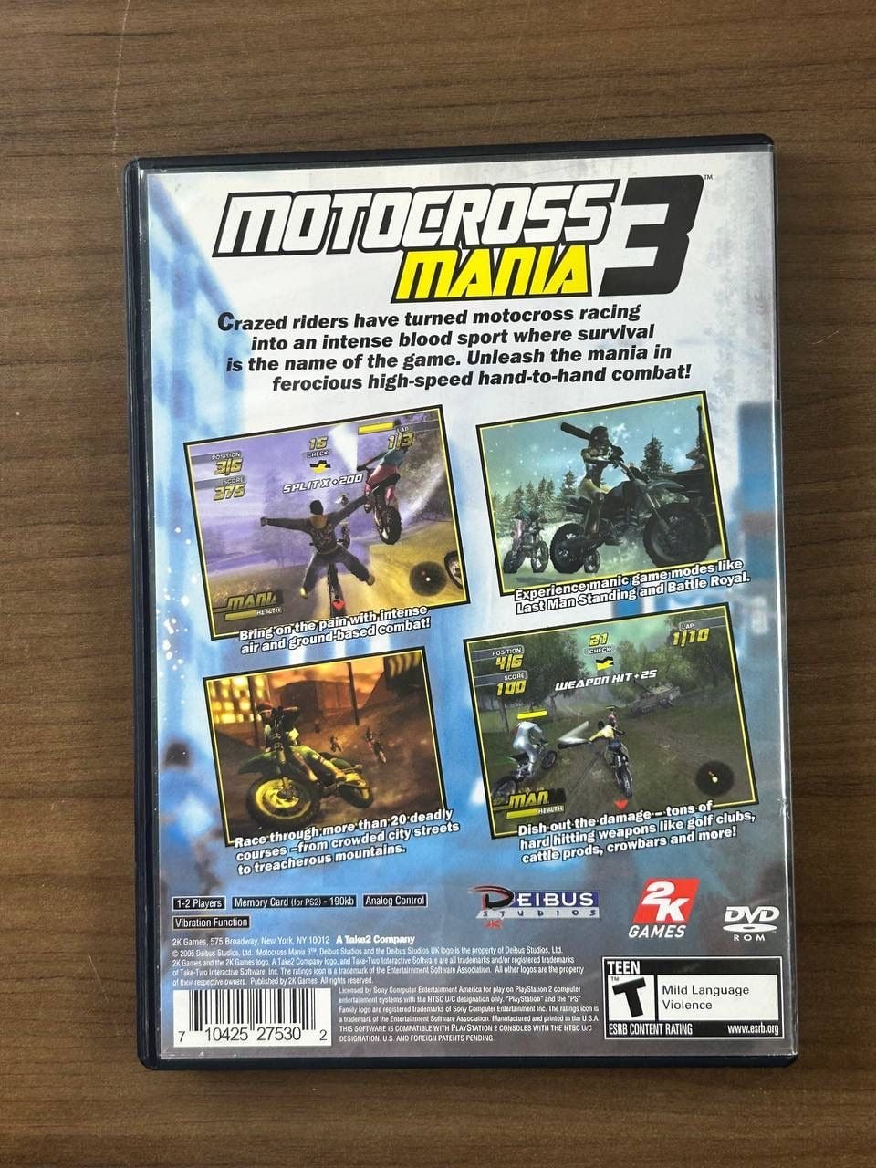 Motocross Mania 3 Sony PlayStation 2 PS2 2005 Complete w/ Manual & Case 3