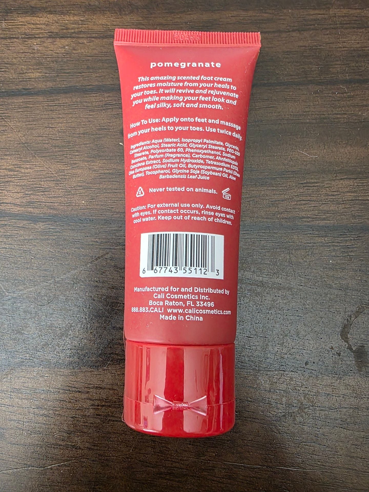 New Baronessa Cali Fruitti Di Sicilia Pomegranate Foot Cream 2.5 Oz 2