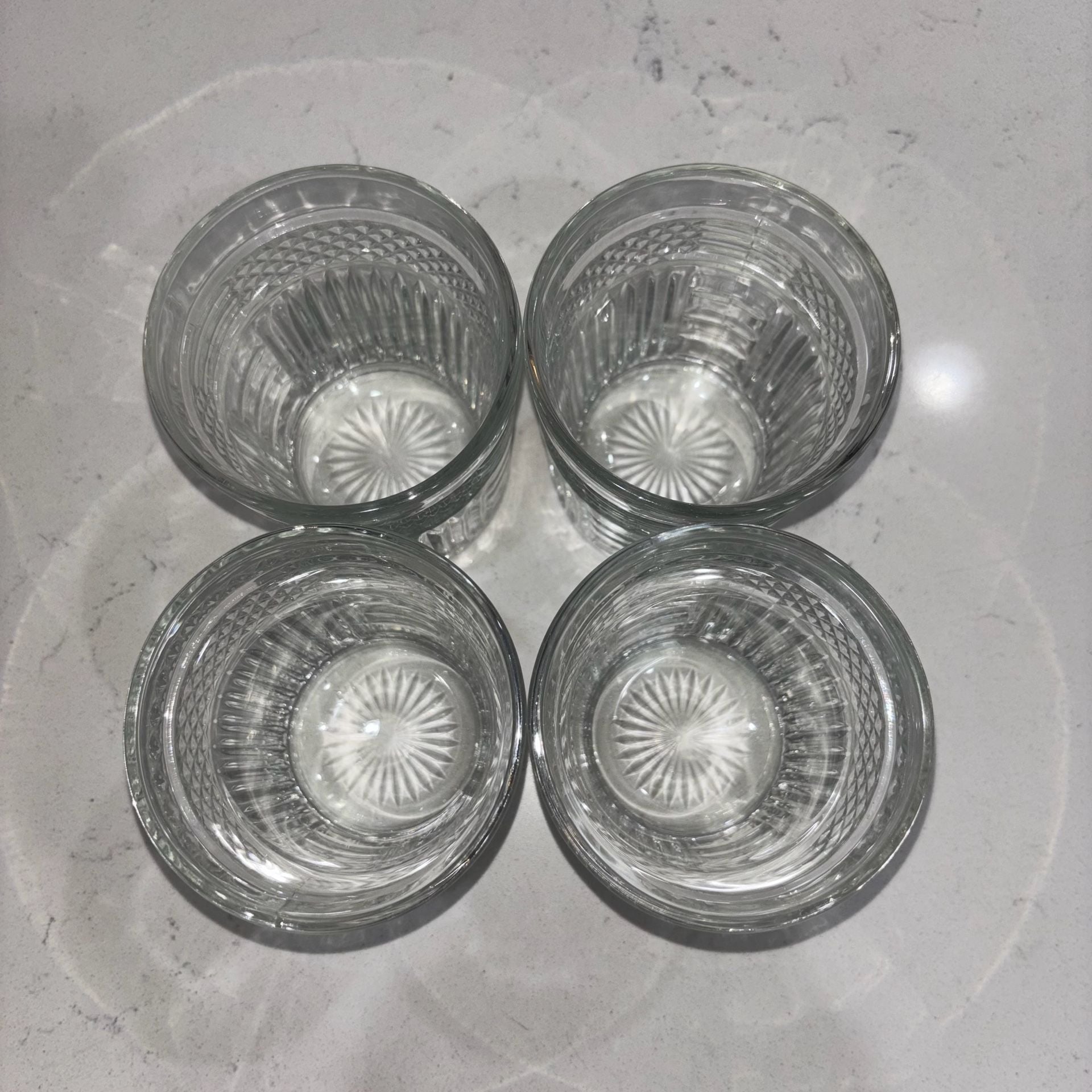 Vintage Libbey Radiant Double Old Fashioned Clear Glasses 4