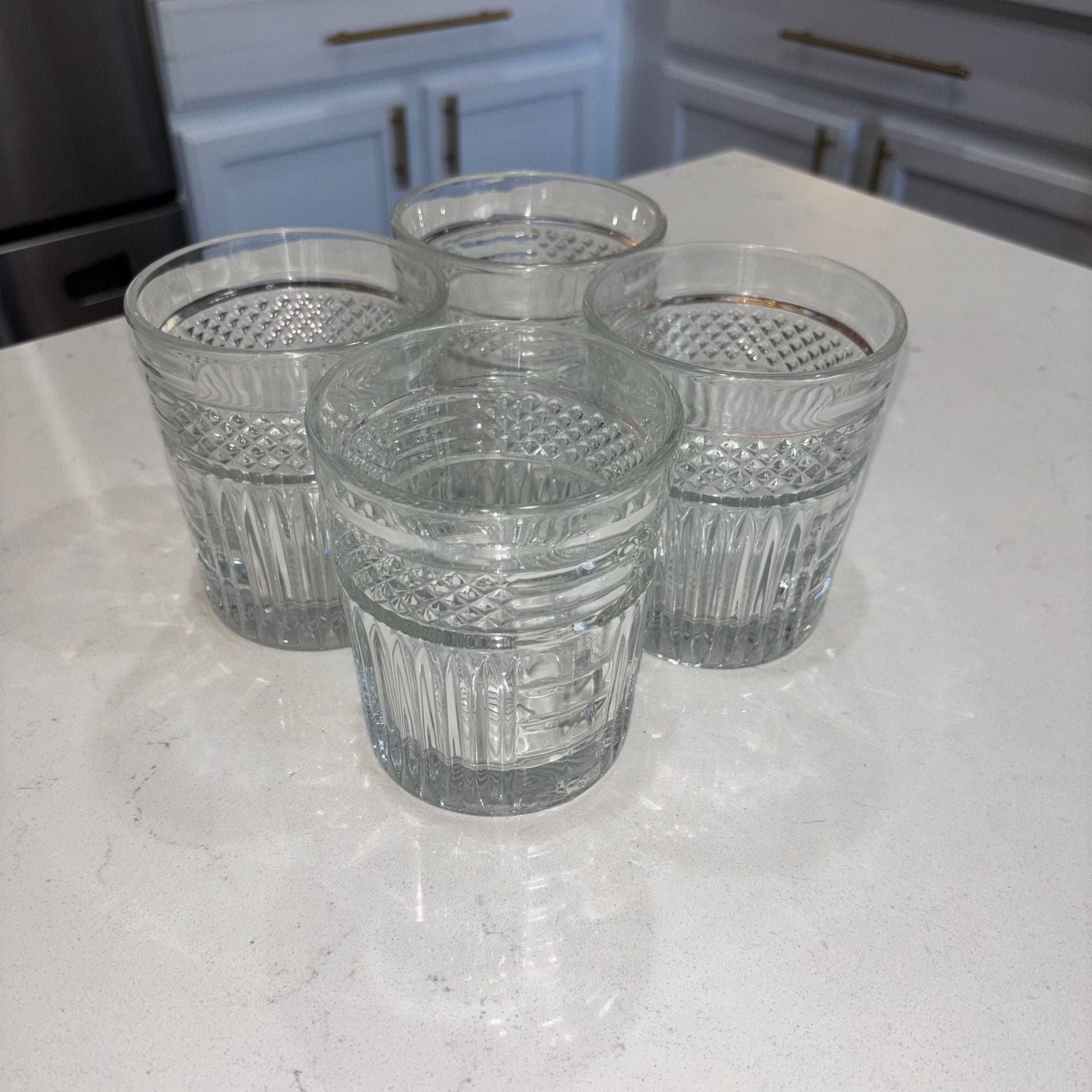 Vintage Libbey Radiant Double Old Fashioned Clear Glasses 5