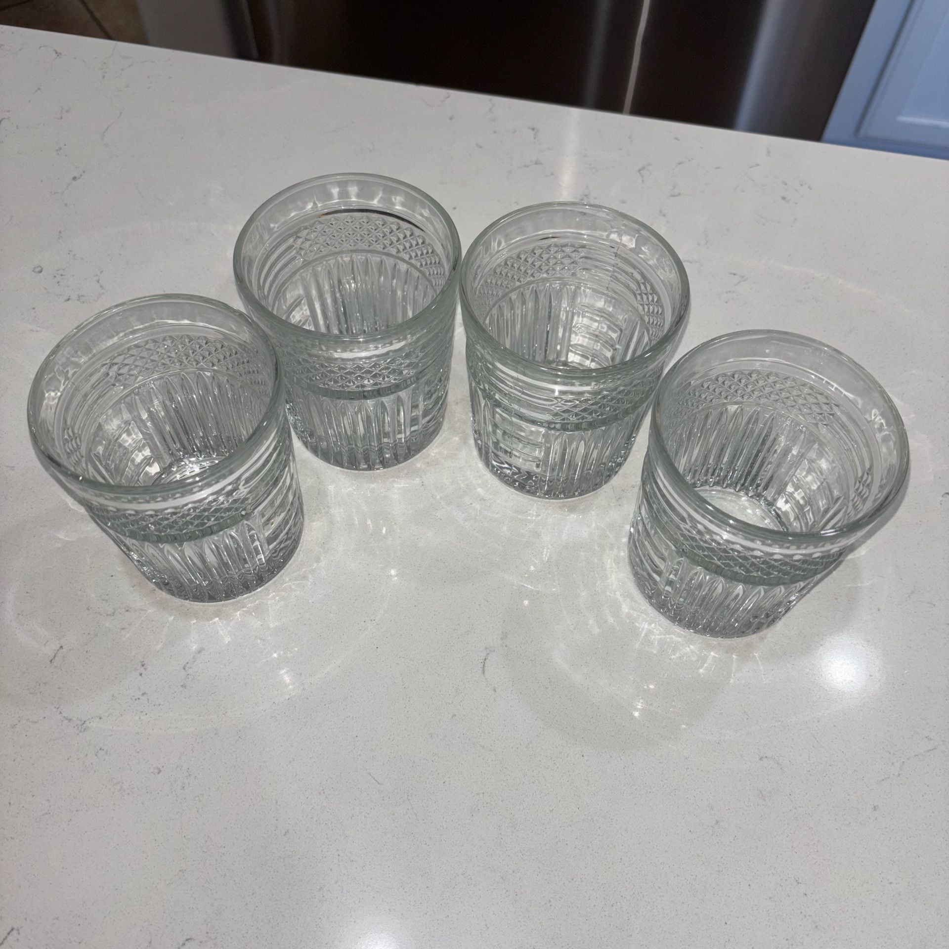 Vintage Libbey Radiant Double Old Fashioned Clear Glasses 6