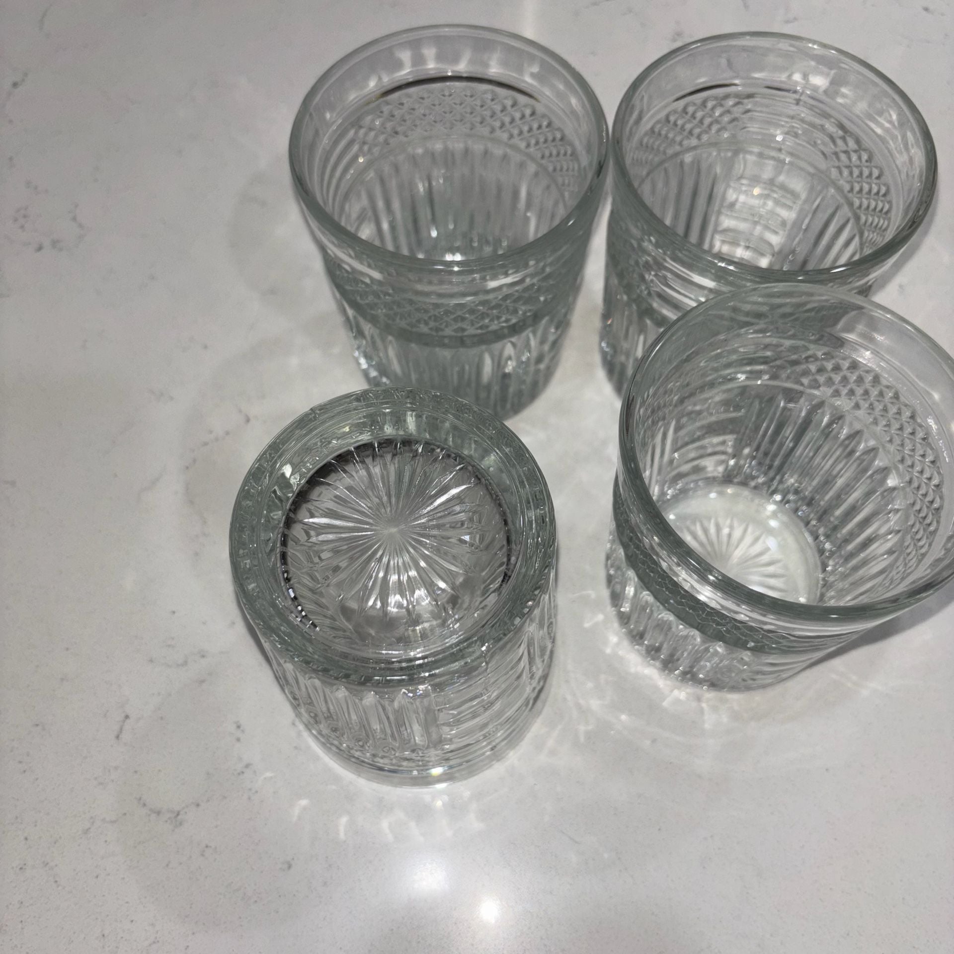 Vintage Libbey Radiant Double Old Fashioned Clear Glasses 7