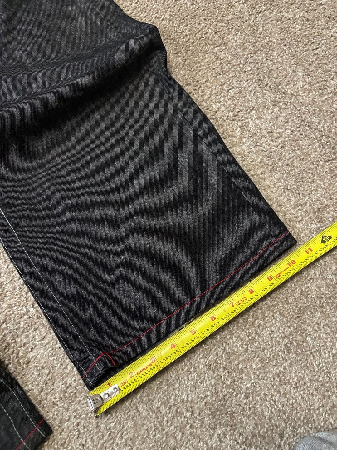 Early 2000s Parish Nation Vintage Denim Jeans 44x34 Black Embroidered Hip Hop Relaxed 4