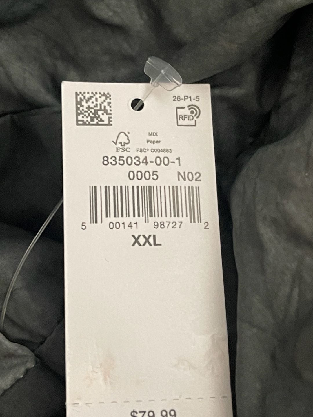 Old Navy Active Oversized Puffer Jacket Size XXL Water-Resistant Grey 9
